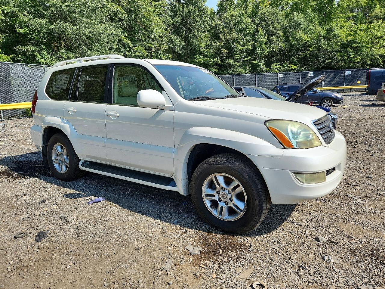 2007 Lexus Gx 470 White vin: JTJBT20X270127882