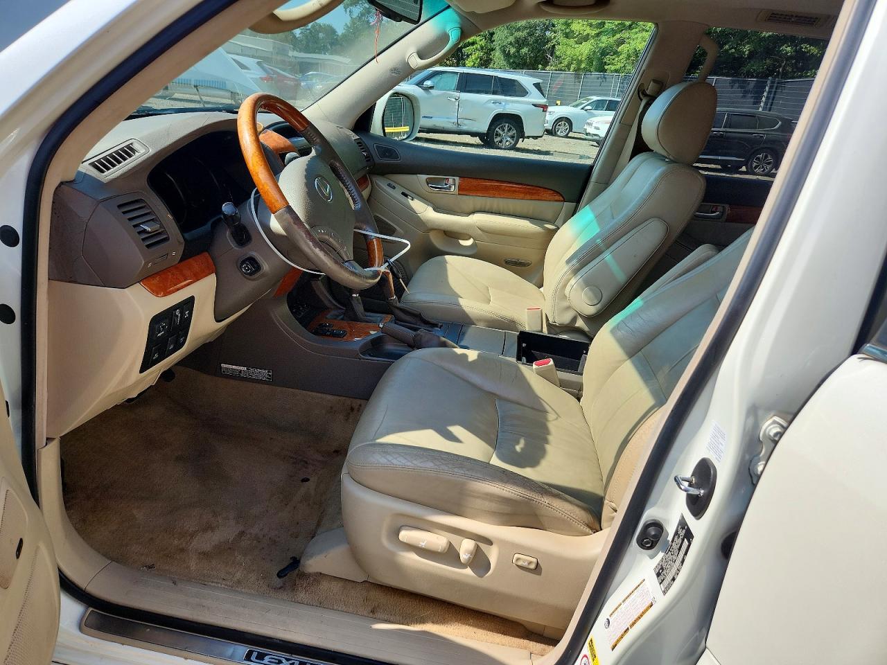 2007 Lexus Gx 470 White vin: JTJBT20X270127882