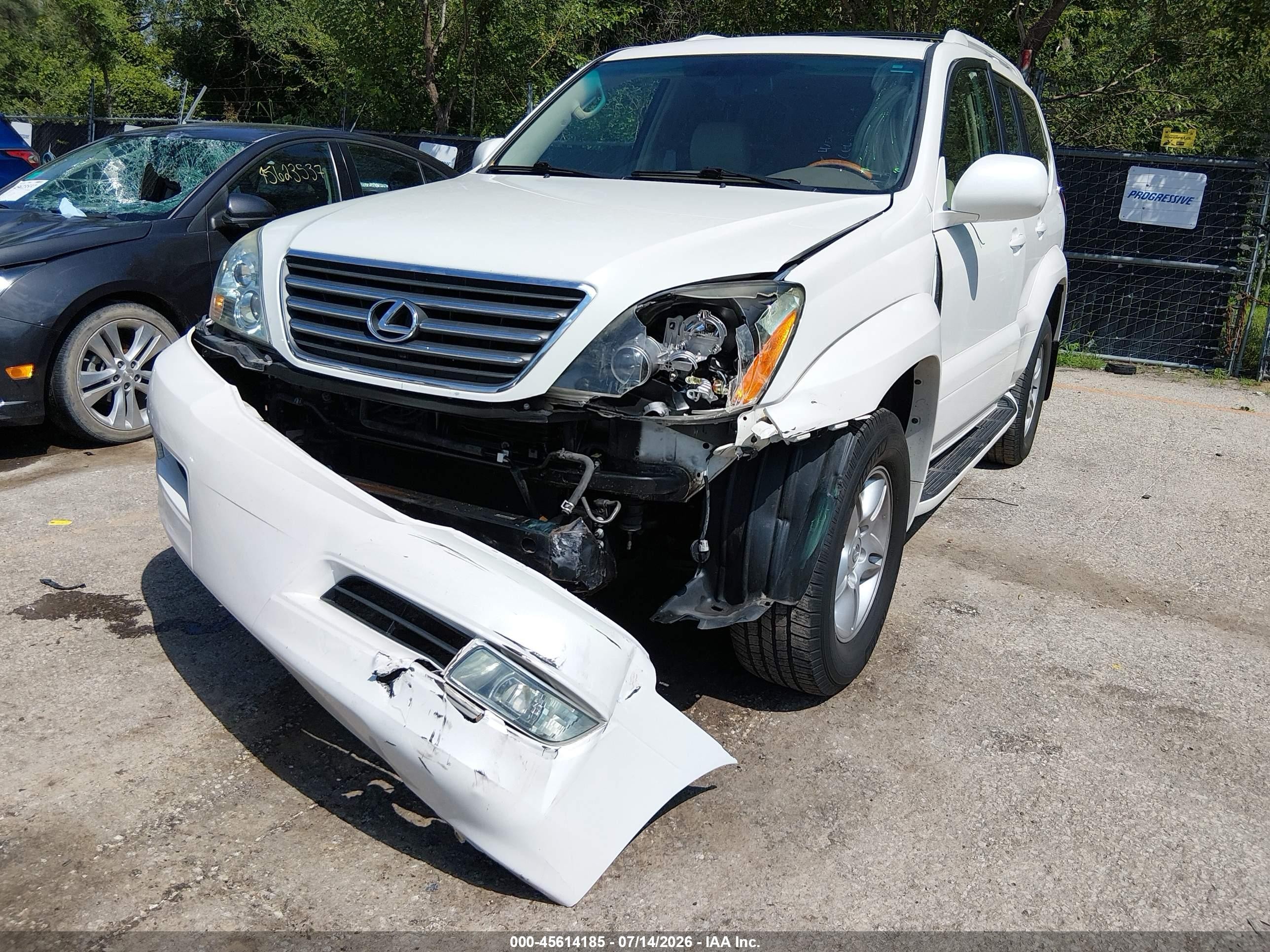 2007 Lexus Gx 470   Белый vin: JTJBT20X270140356