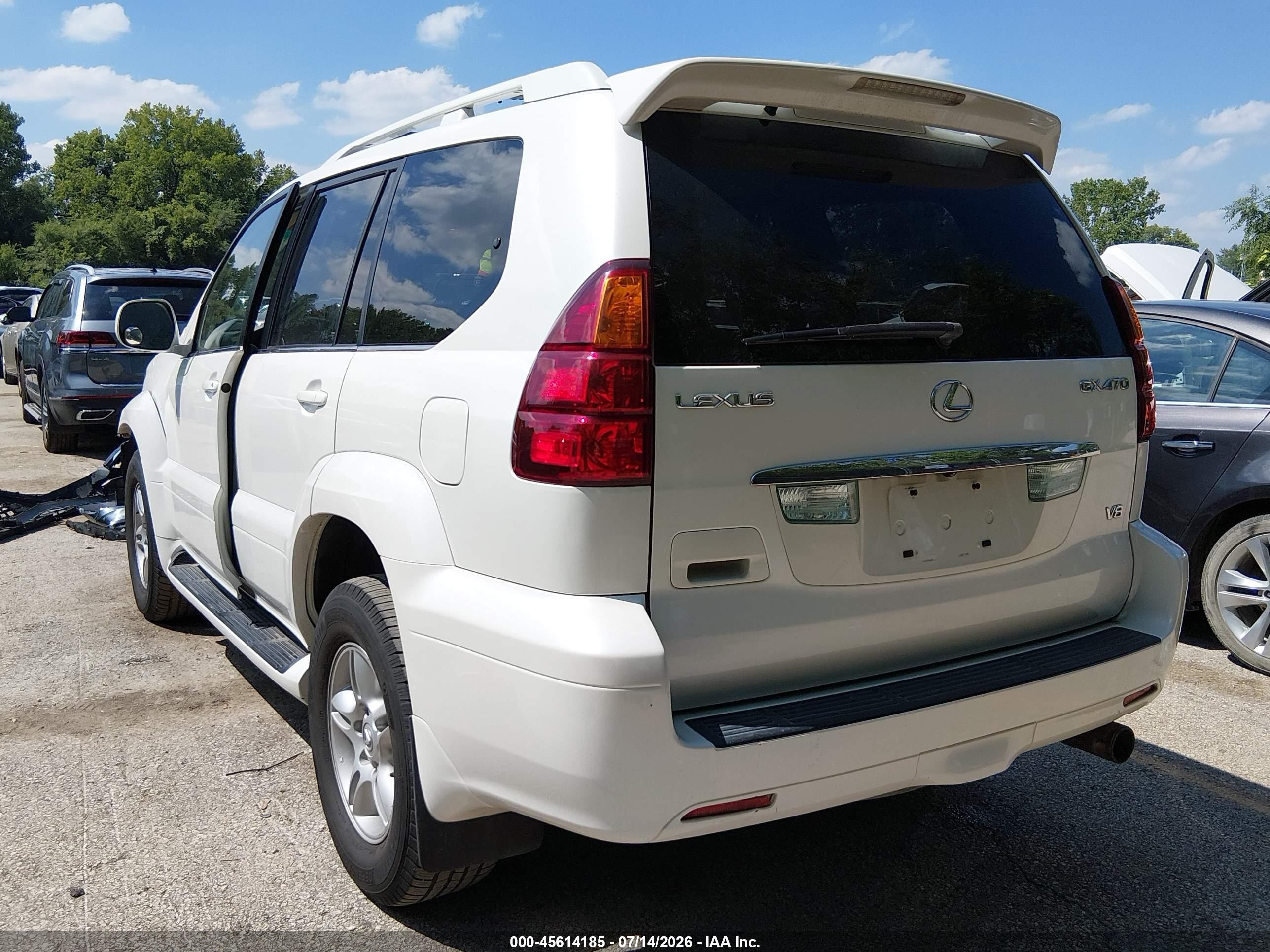 2007 Lexus Gx 470   Белый vin: JTJBT20X270140356