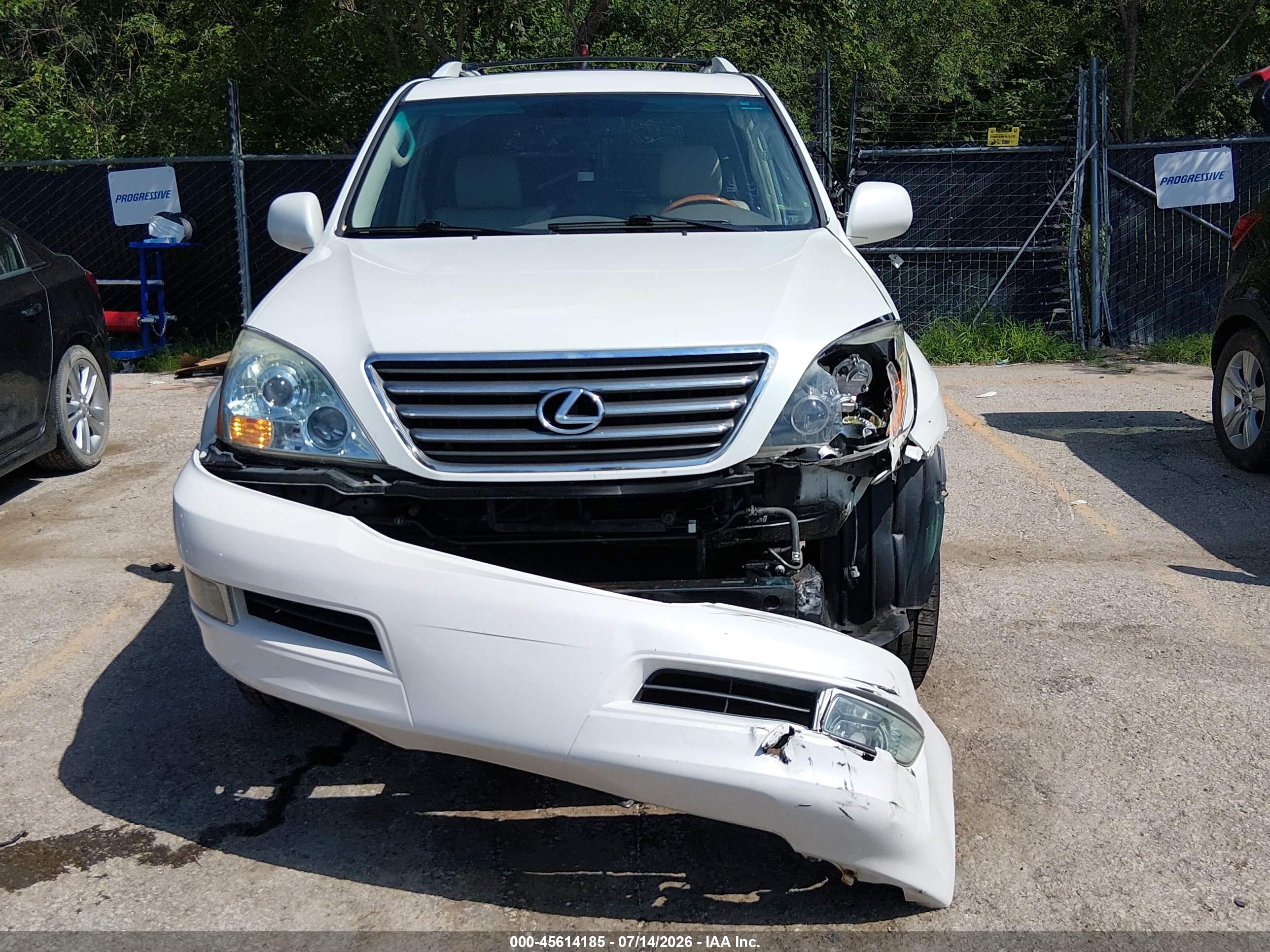2007 Lexus Gx 470   Белый vin: JTJBT20X270140356