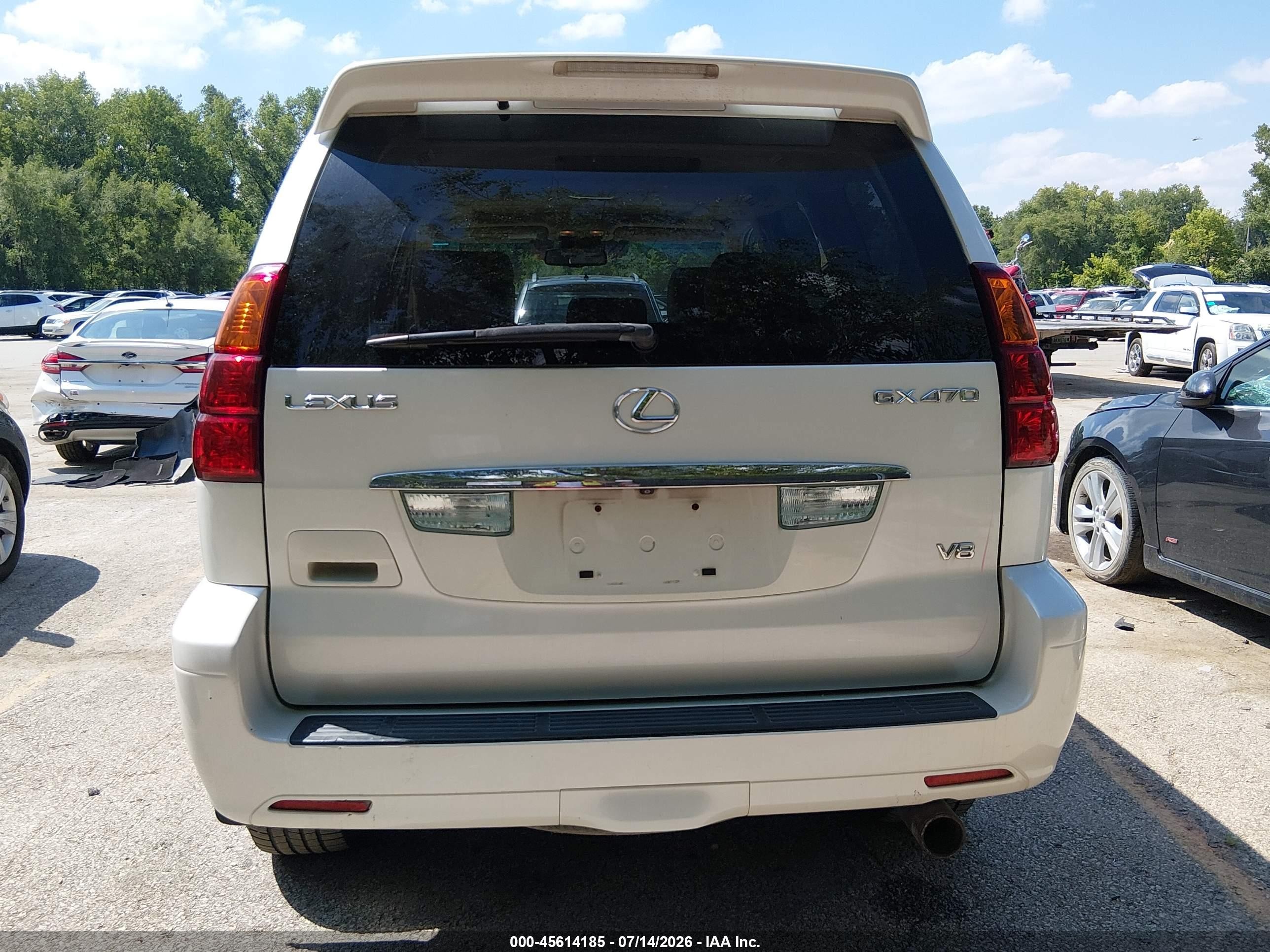 2007 Lexus Gx 470   Белый vin: JTJBT20X270140356