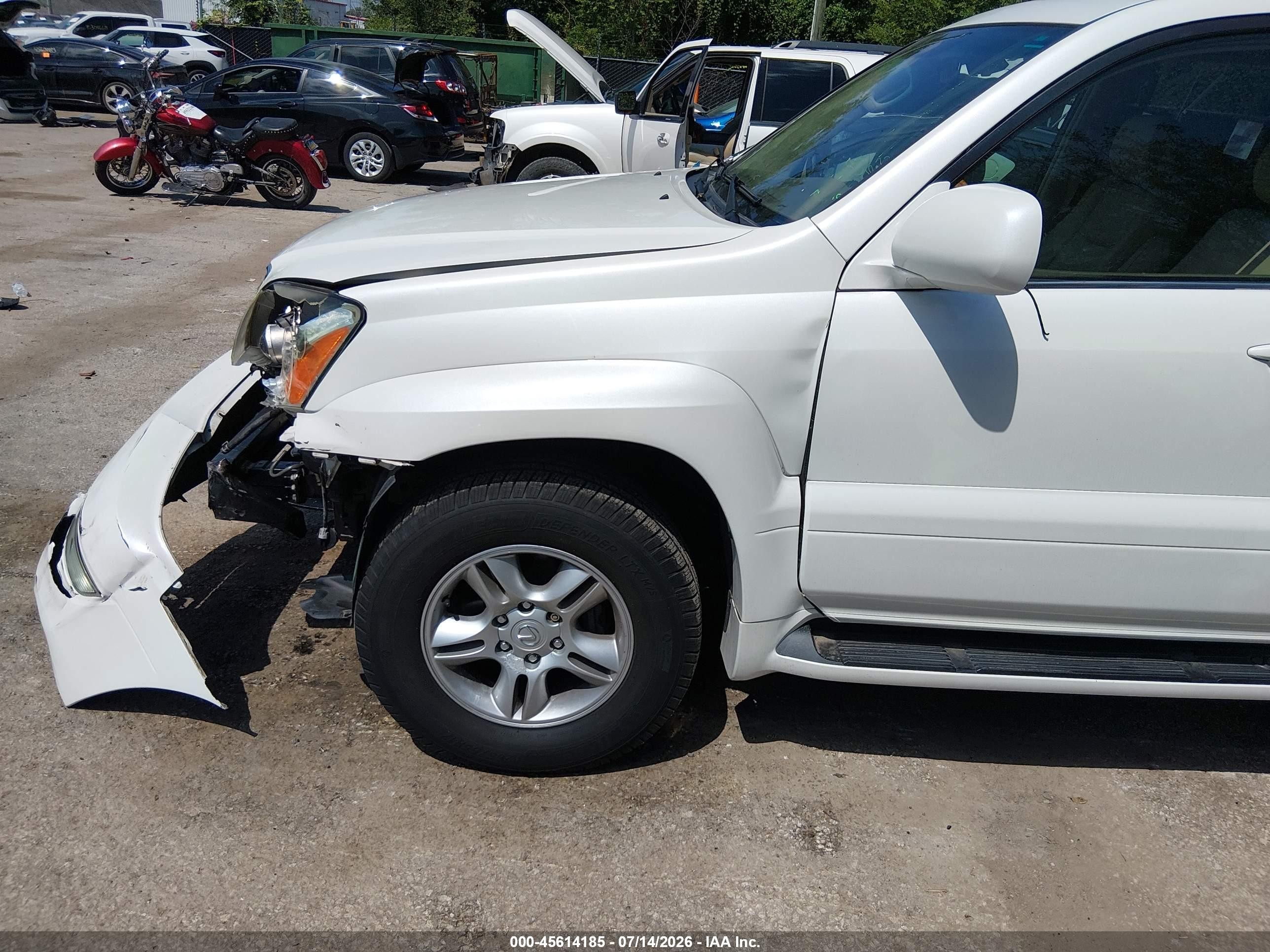 2007 Lexus Gx 470   Белый vin: JTJBT20X270140356