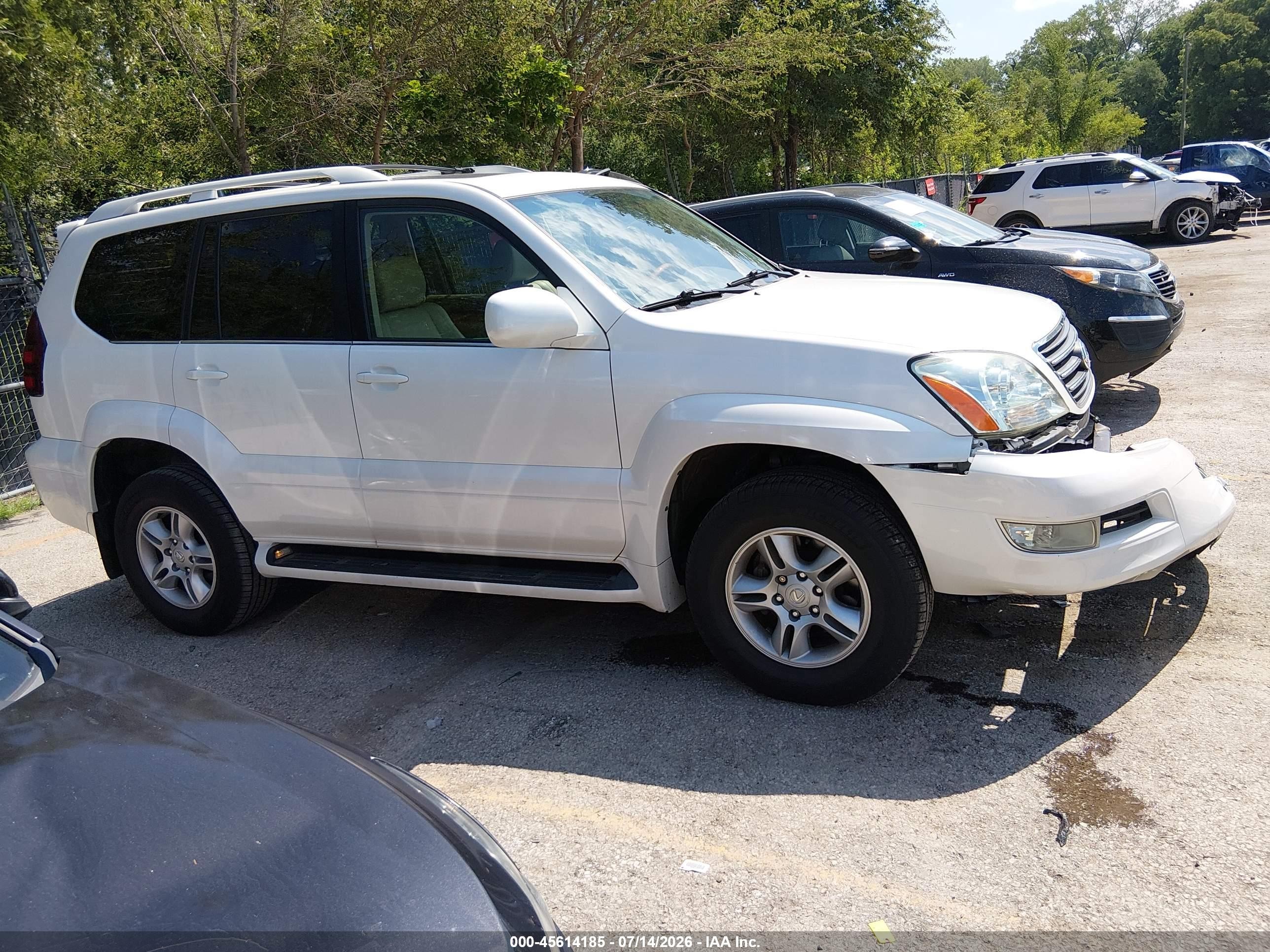 2007 Lexus Gx 470   Белый vin: JTJBT20X270140356
