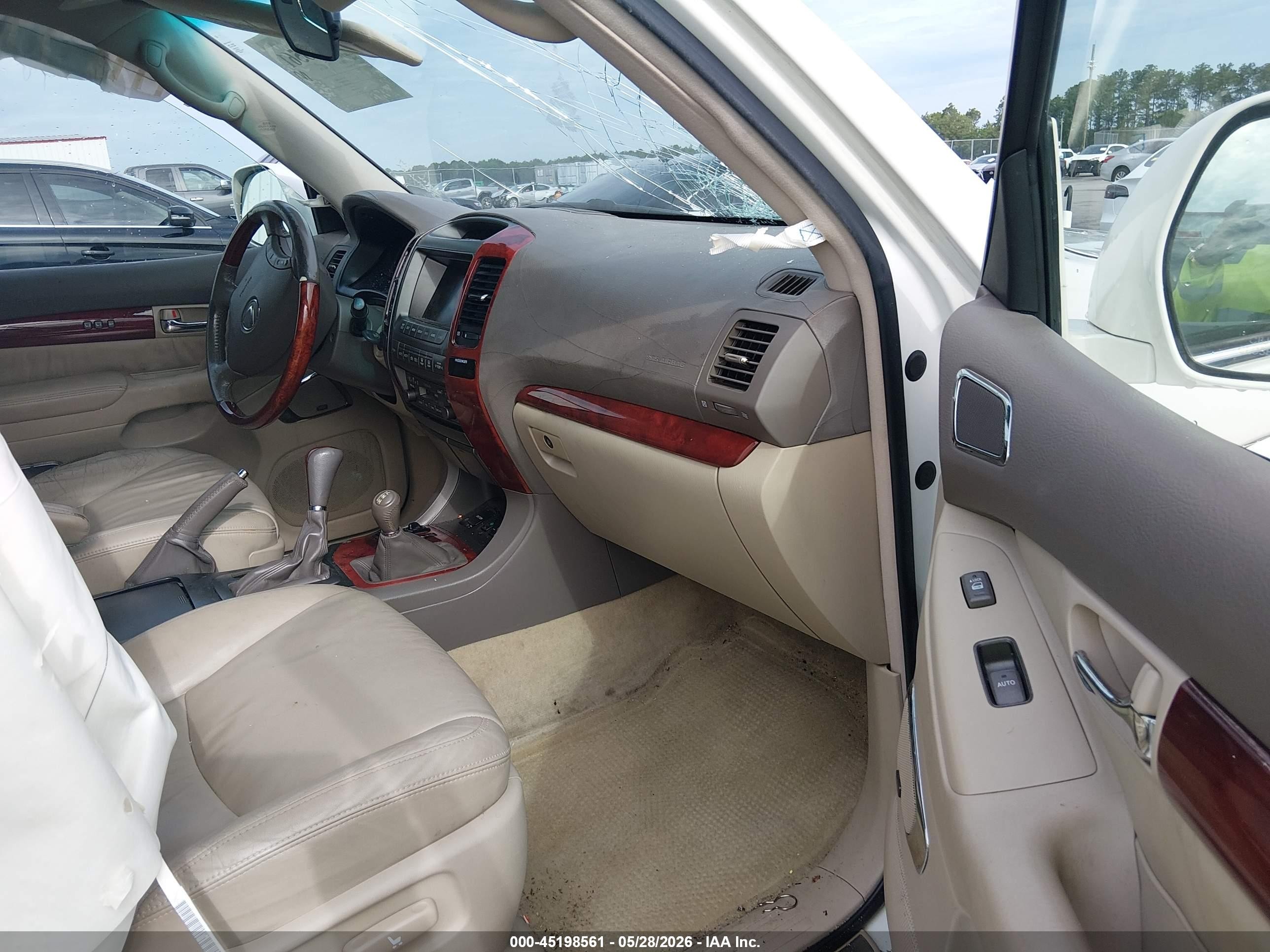 2008 Lexus Gx 470 White vin: JTJBT20X280149267