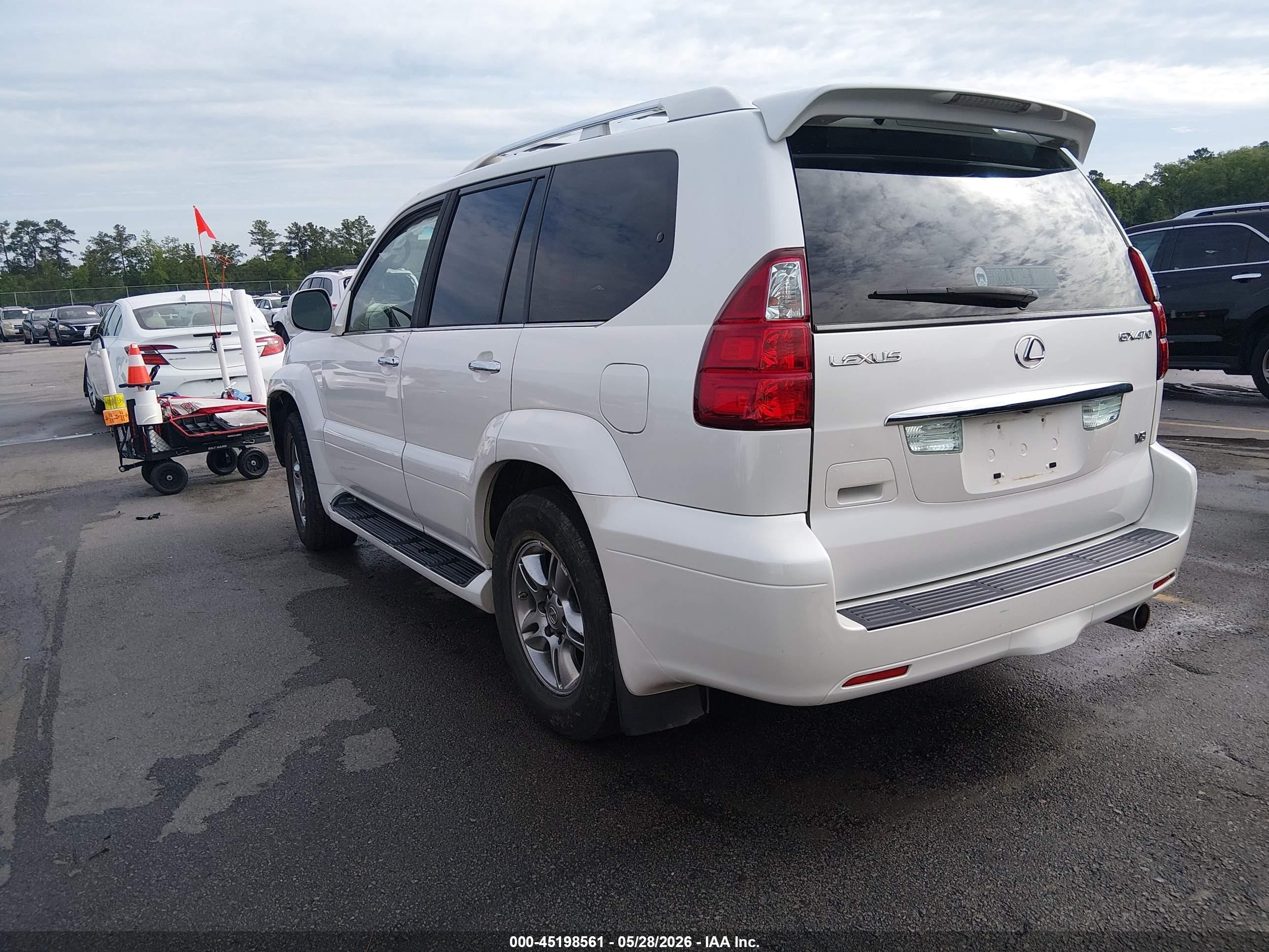2008 Lexus Gx 470 White vin: JTJBT20X280149267