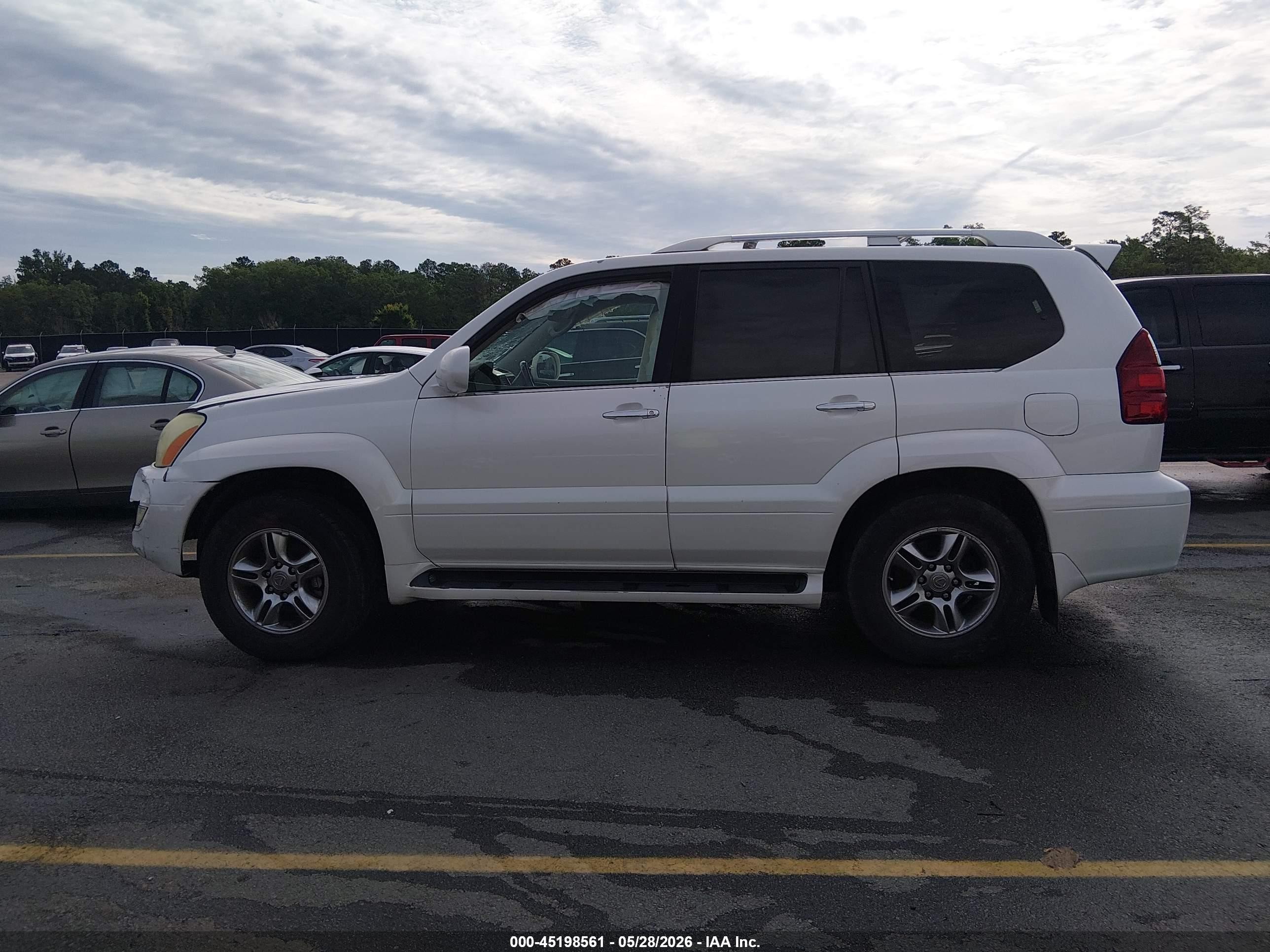 2008 Lexus Gx 470 White vin: JTJBT20X280149267