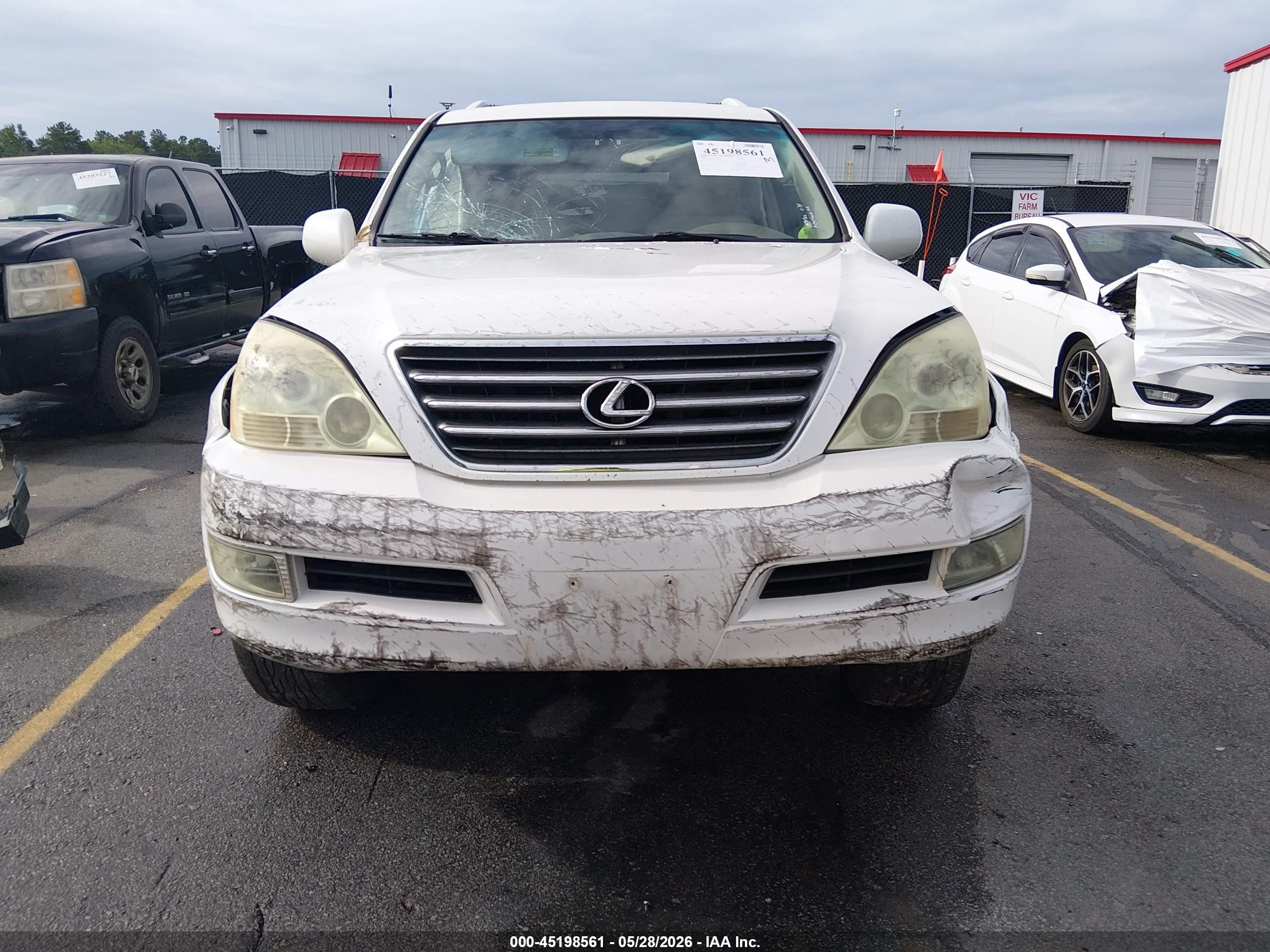2008 Lexus Gx 470 White vin: JTJBT20X280149267