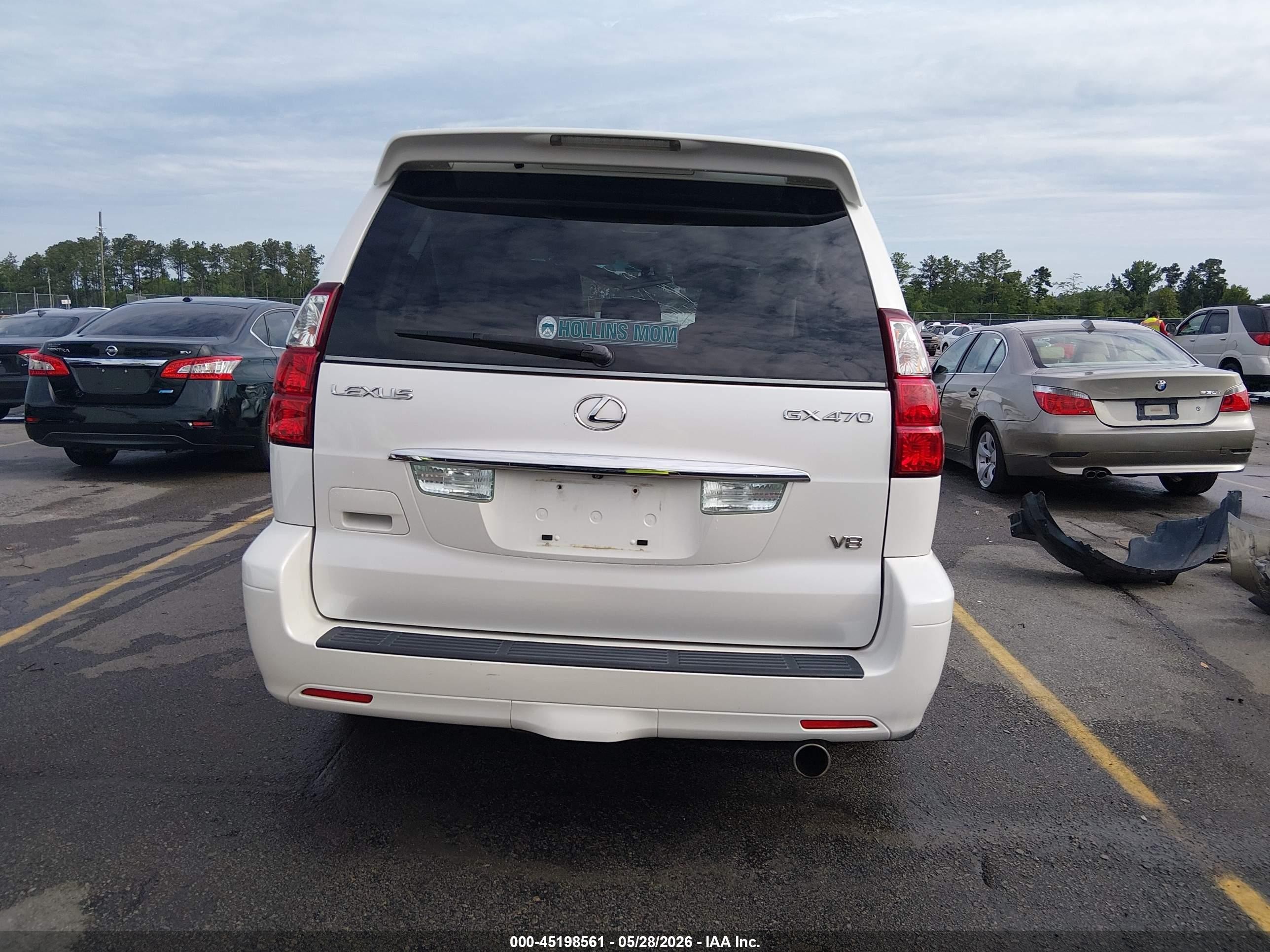2008 Lexus Gx 470 White vin: JTJBT20X280149267