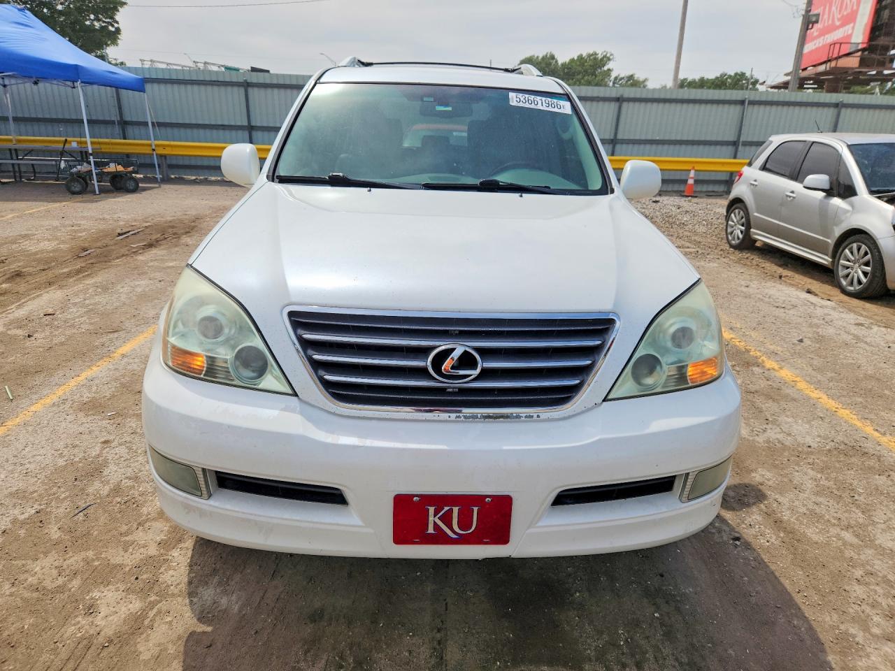 2008 Lexus Gx 470 White vin: JTJBT20X280150614