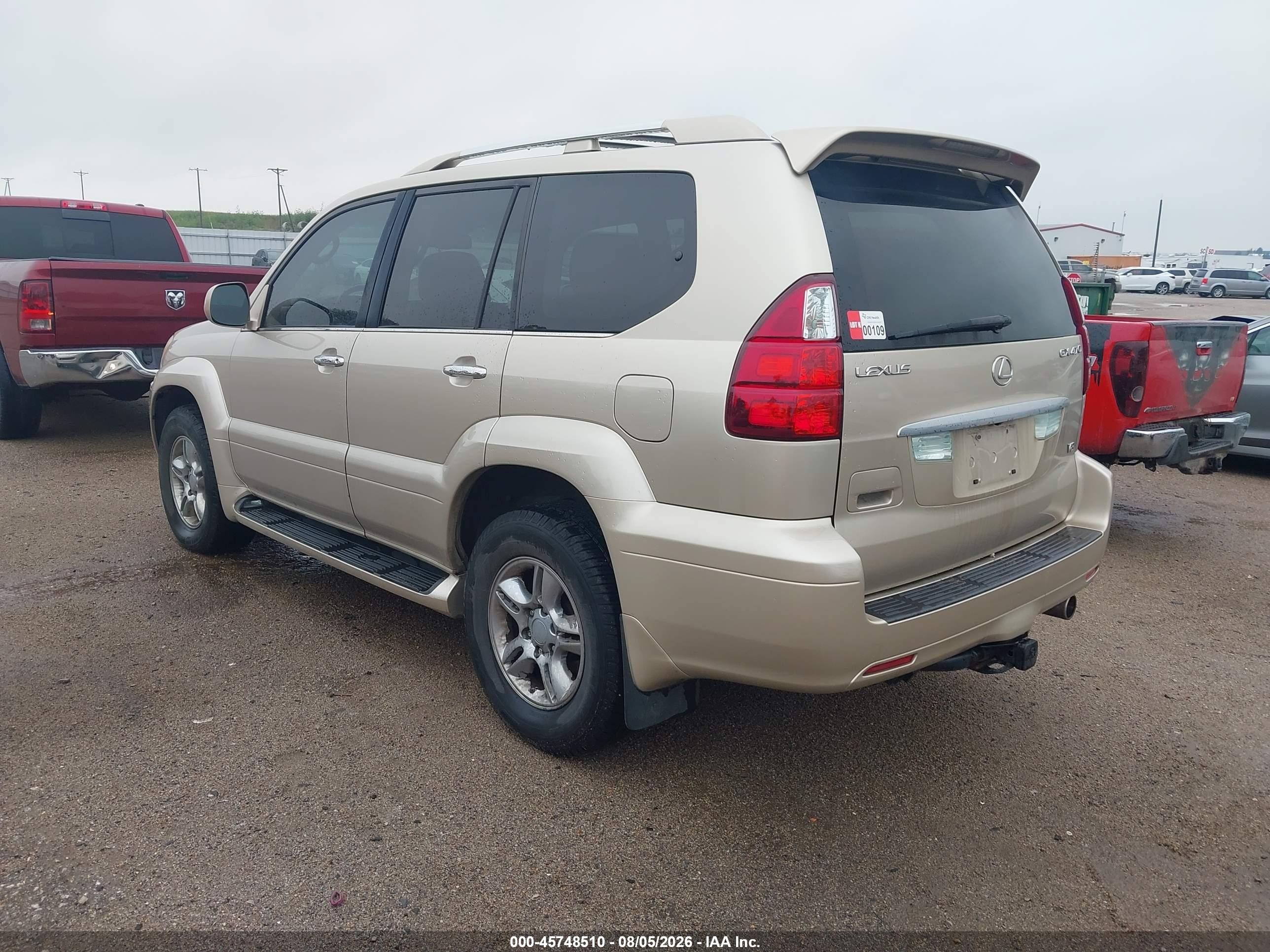 2008 Lexus Gx 470   Tan vin: JTJBT20X280156557