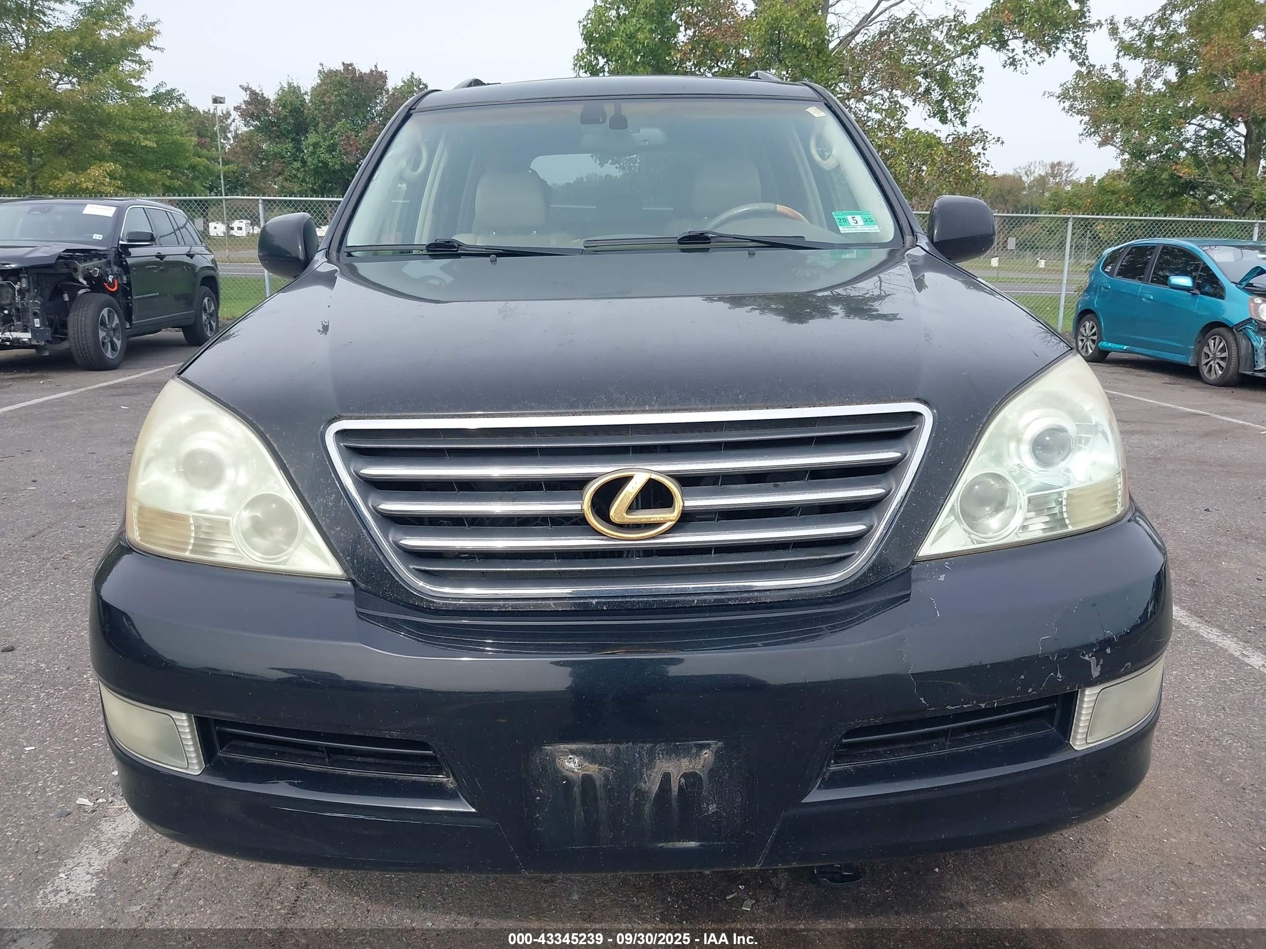 2003 Lexus Gx 470   Black vin: JTJBT20X330014789