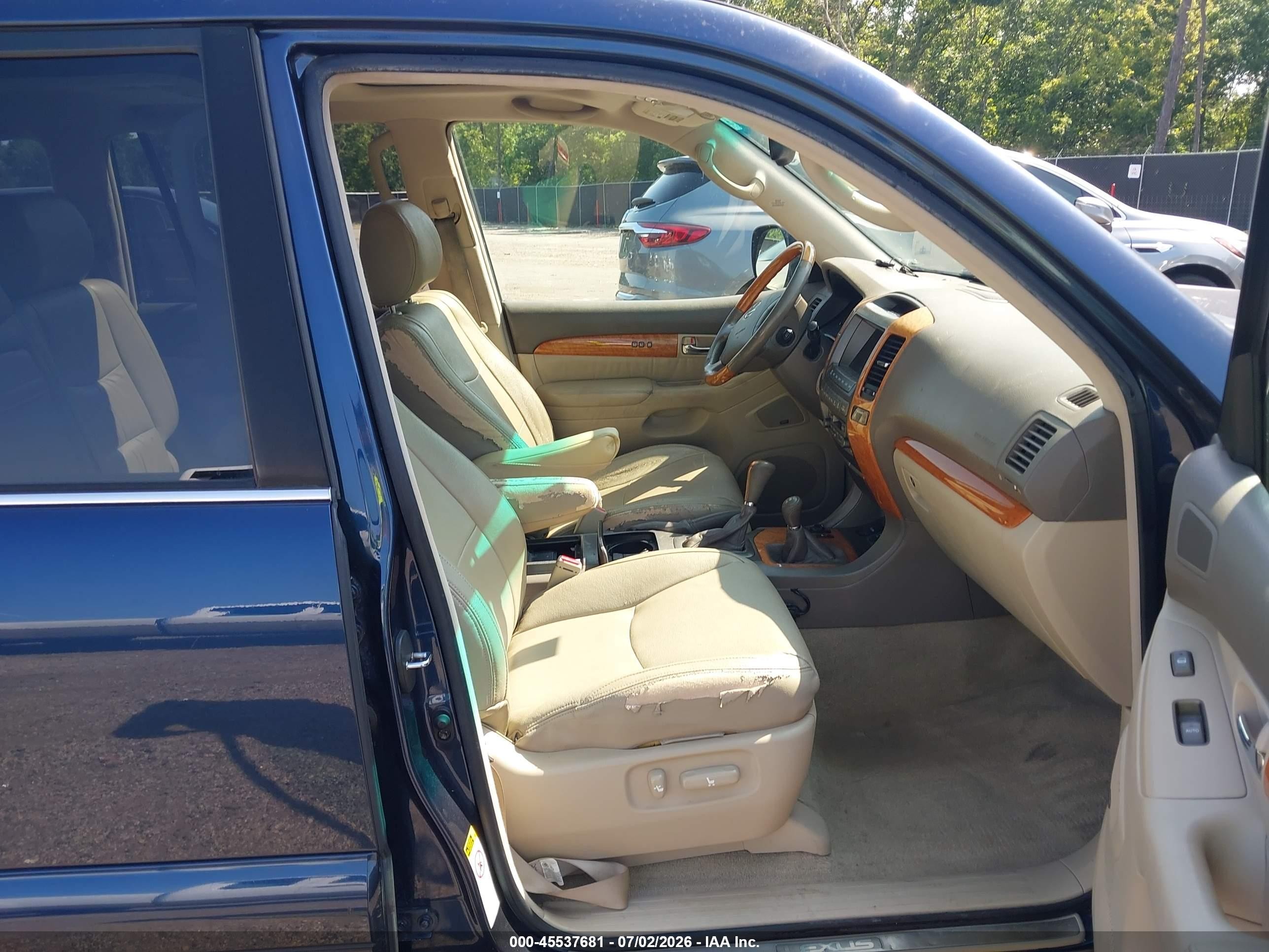 2004 Lexus Gx 470   Blue vin: JTJBT20X340042481