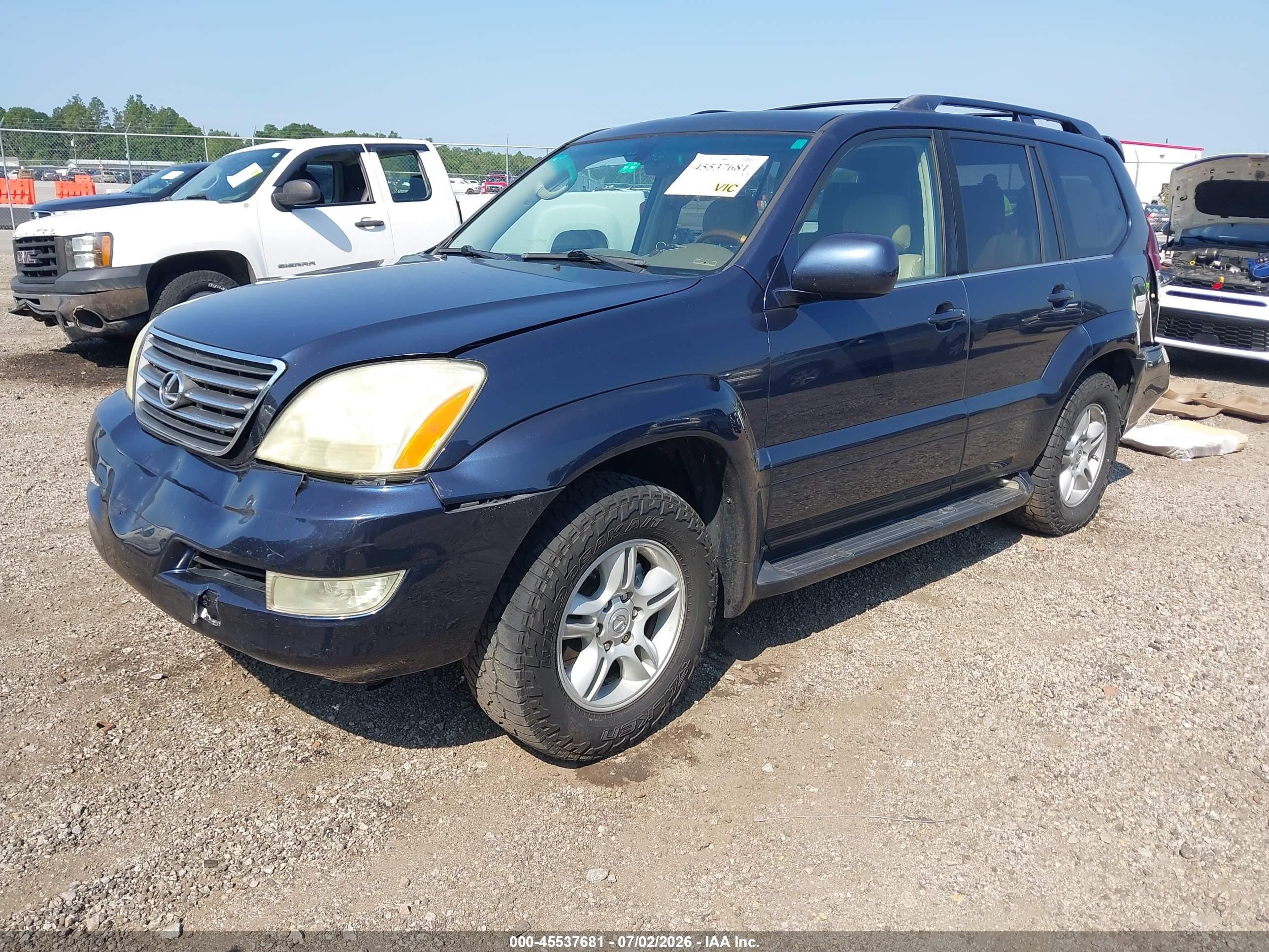 2004 Lexus Gx 470   Blue vin: JTJBT20X340042481