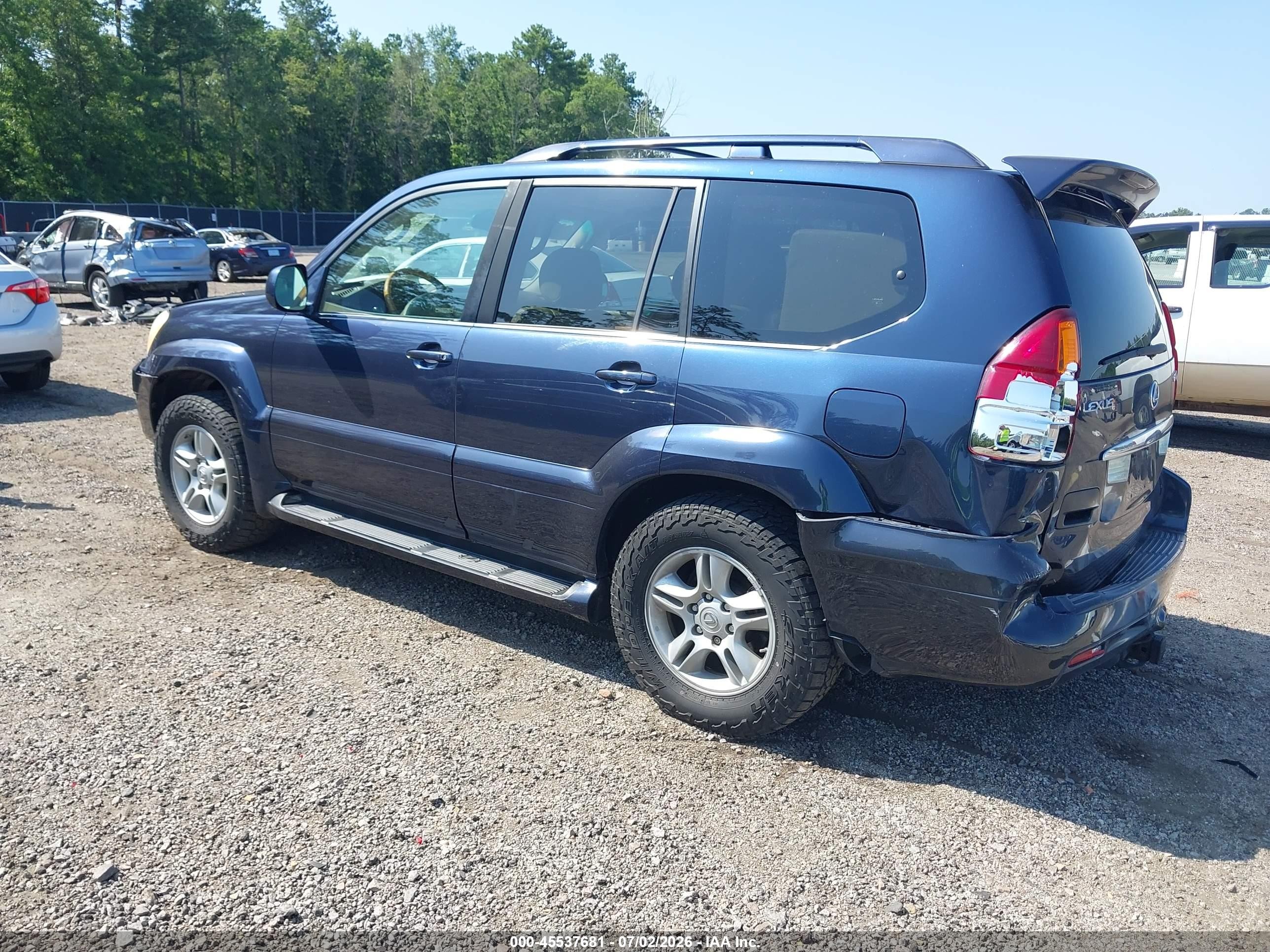 2004 Lexus Gx 470   Blue vin: JTJBT20X340042481