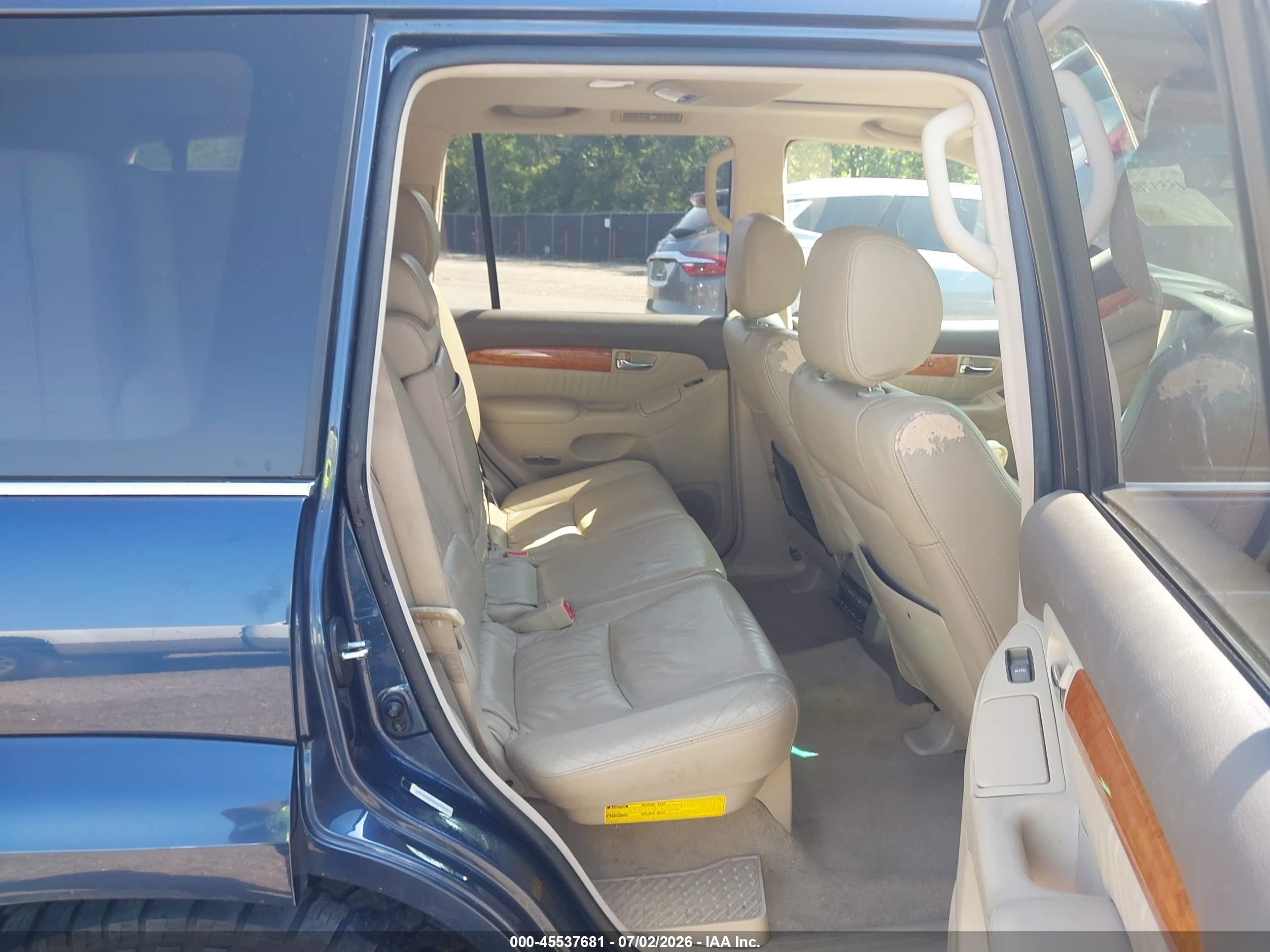 2004 Lexus Gx 470   Blue vin: JTJBT20X340042481
