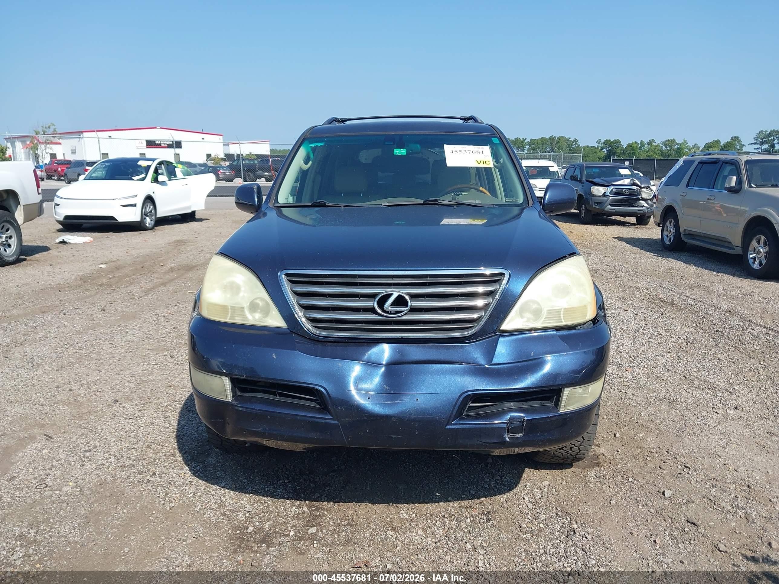 2004 Lexus Gx 470   Blue vin: JTJBT20X340042481