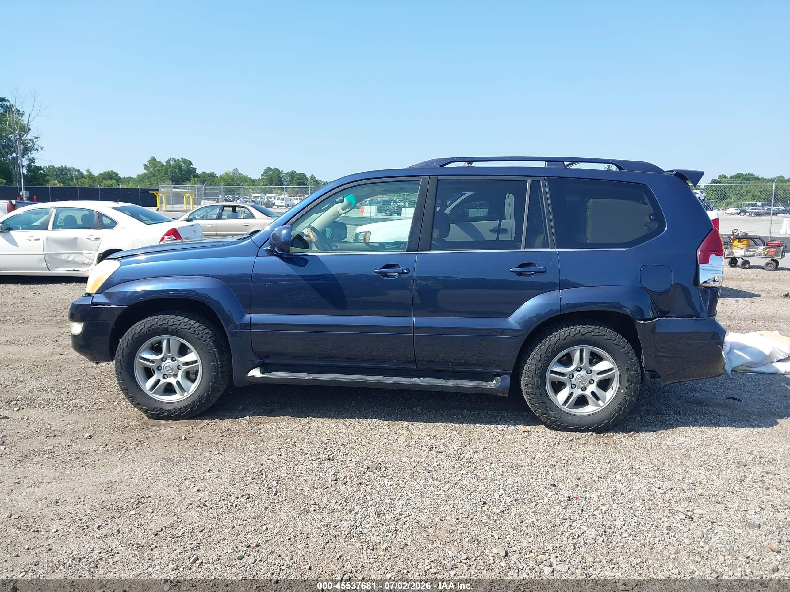 2004 Lexus Gx 470   Blue vin: JTJBT20X340042481