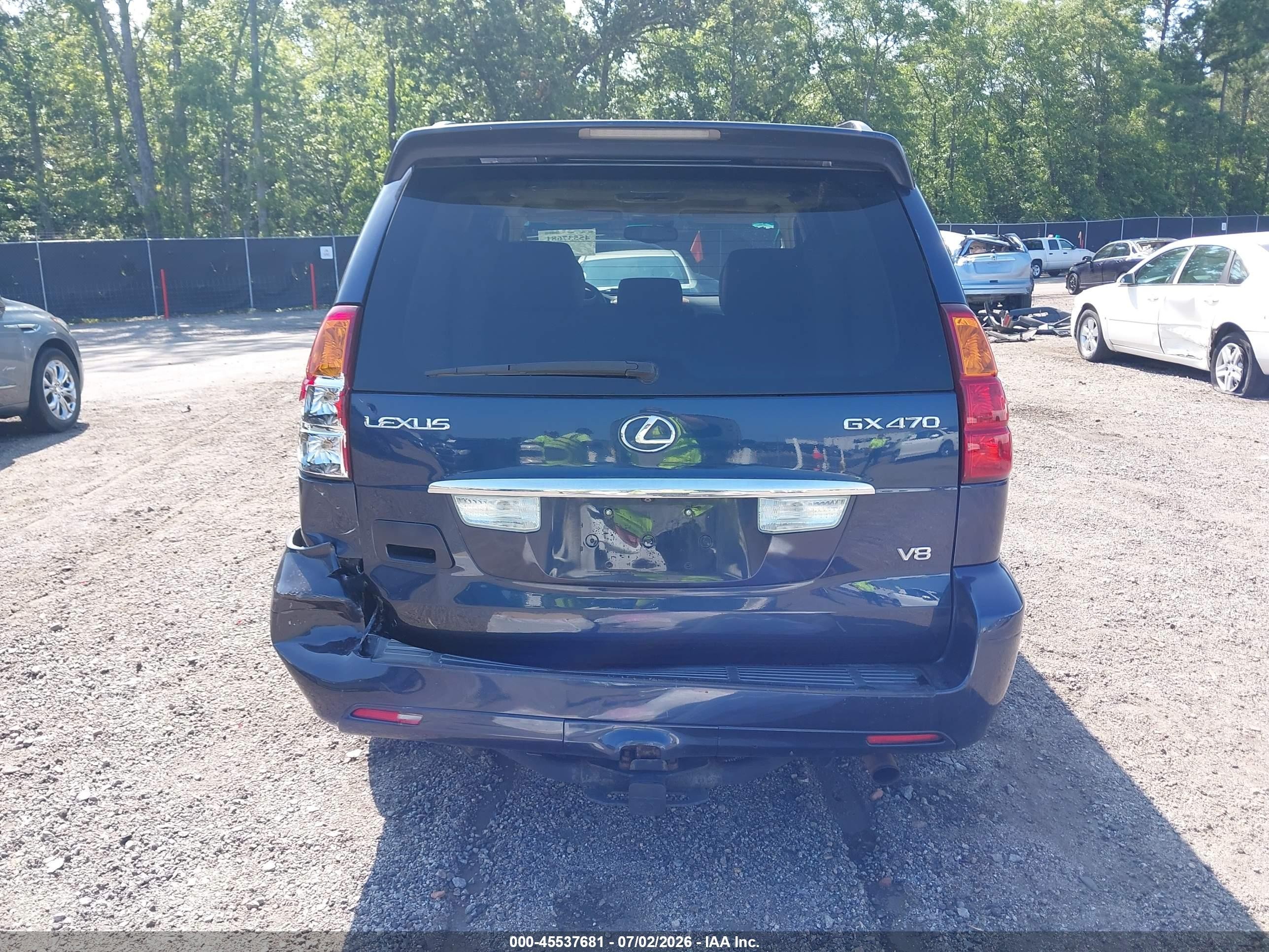 2004 Lexus Gx 470   Blue vin: JTJBT20X340042481