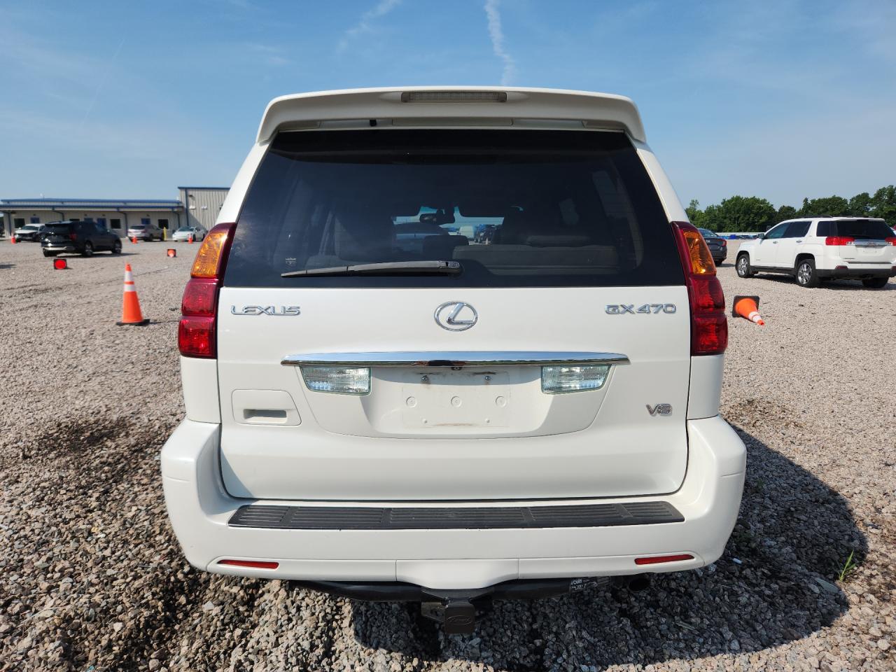 2005 Lexus Gx 470 White vin: JTJBT20X350081931