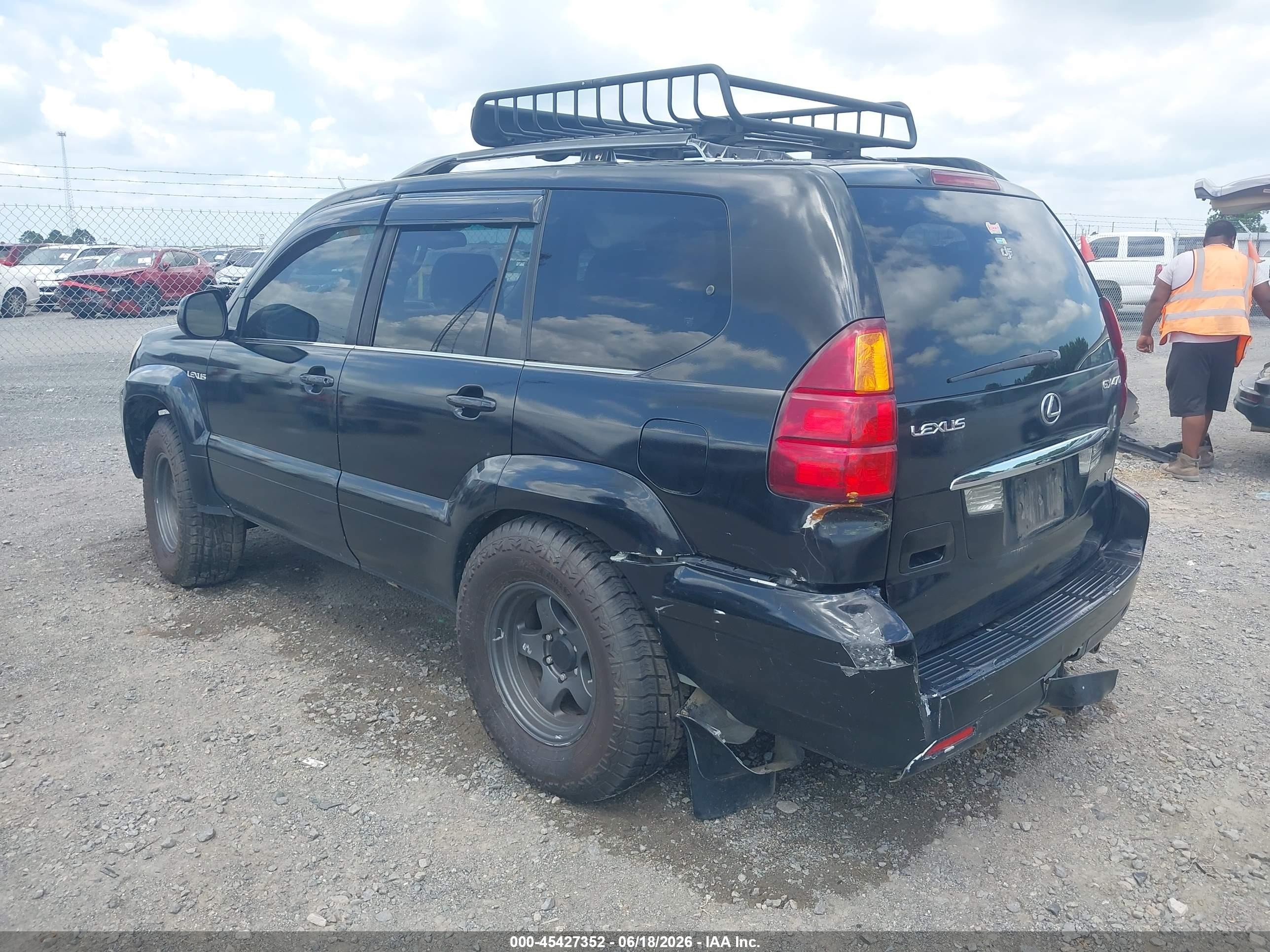 2005 Lexus Gx 470   Black vin: JTJBT20X350095585