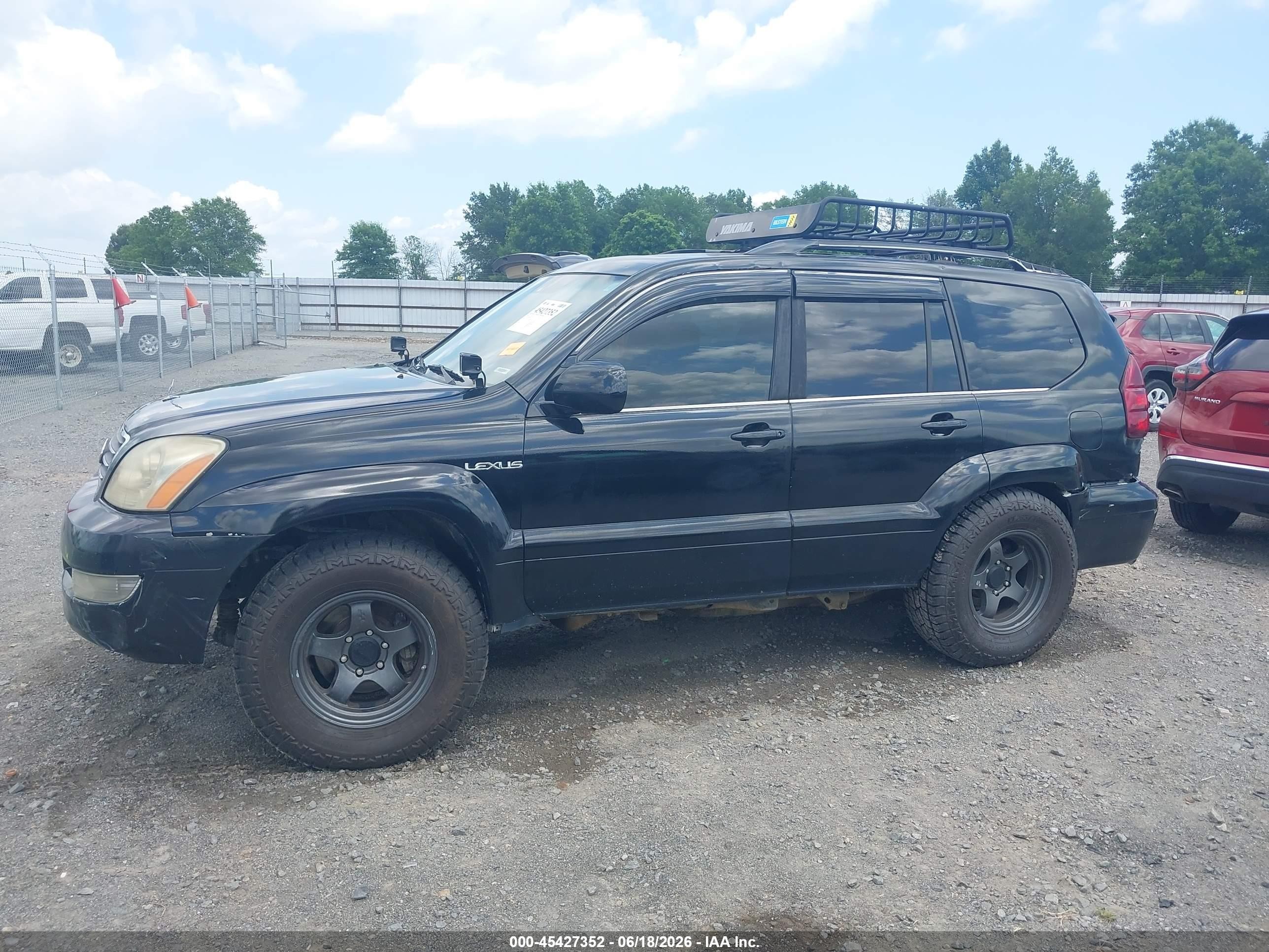 2005 Lexus Gx 470   Black vin: JTJBT20X350095585