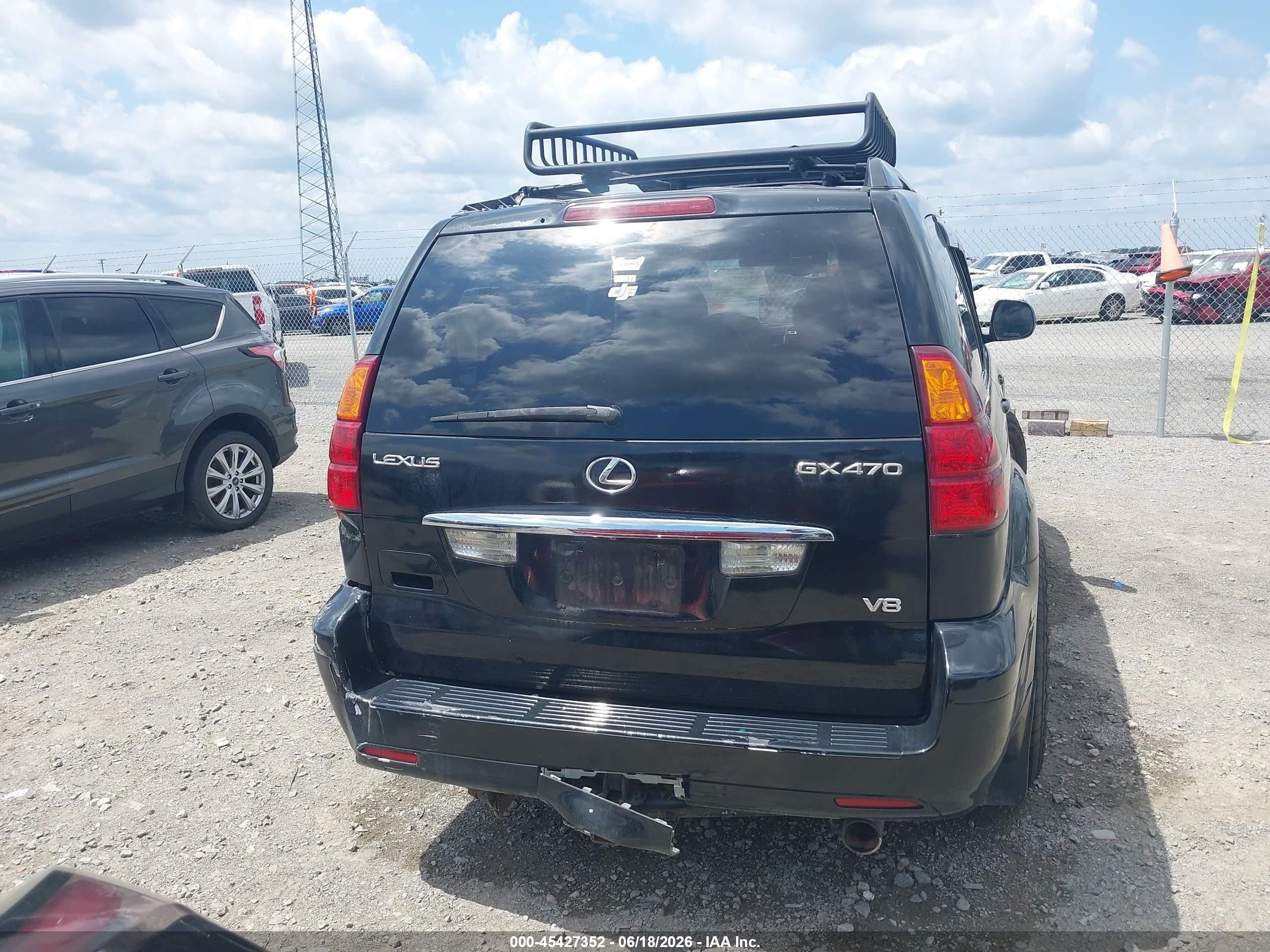 2005 Lexus Gx 470   Black vin: JTJBT20X350095585