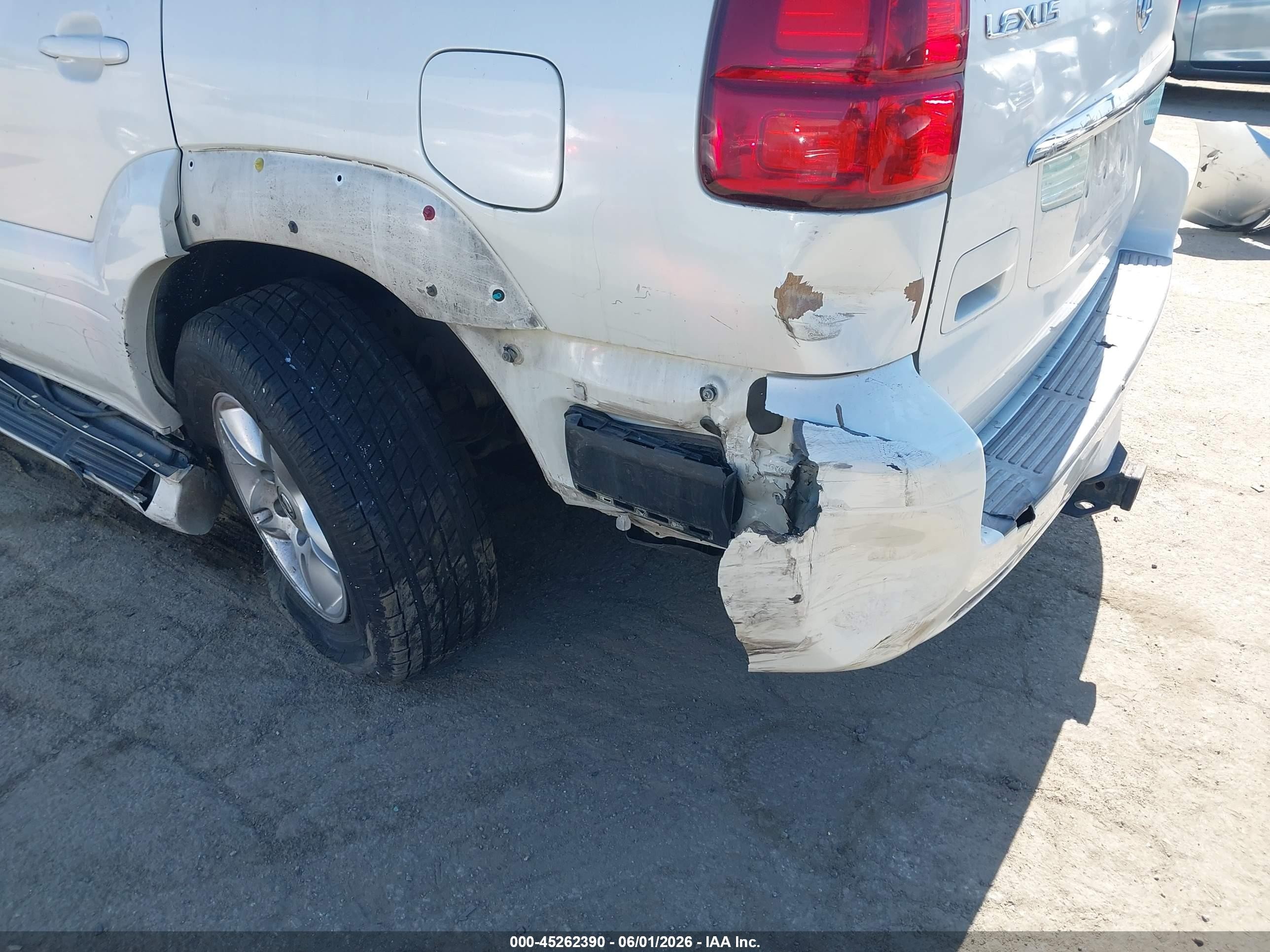 2006 Lexus Gx 470   Белый vin: JTJBT20X360096575