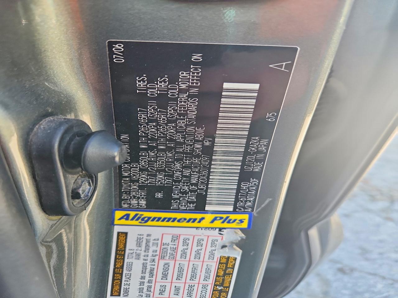 2006 Lexus Gx 470 Green vin: JTJBT20X360124097