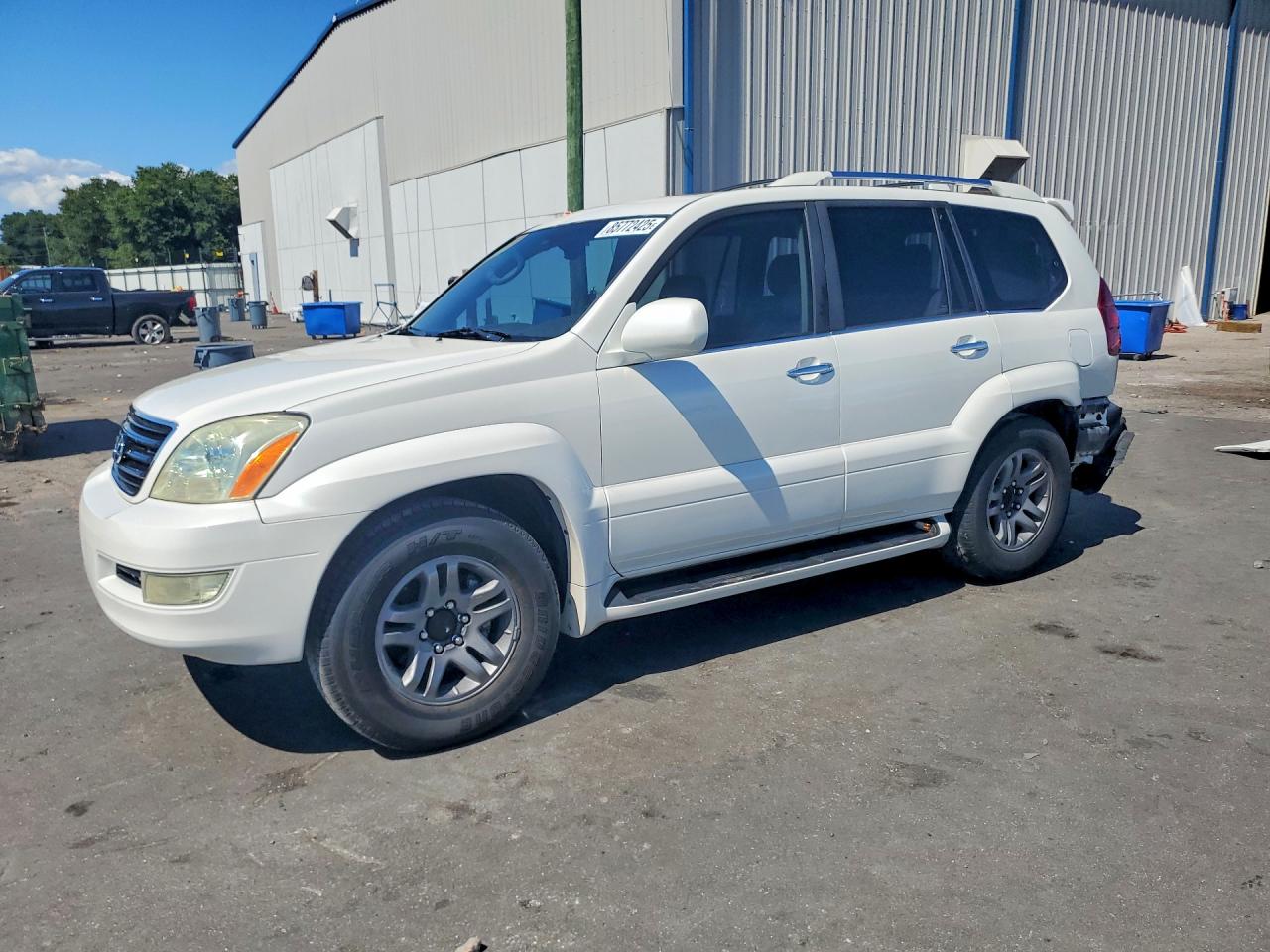 2008 Lexus Gx 470 White vin: JTJBT20X380151612