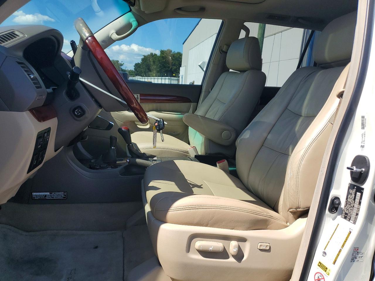 2008 Lexus Gx 470 White vin: JTJBT20X380151612