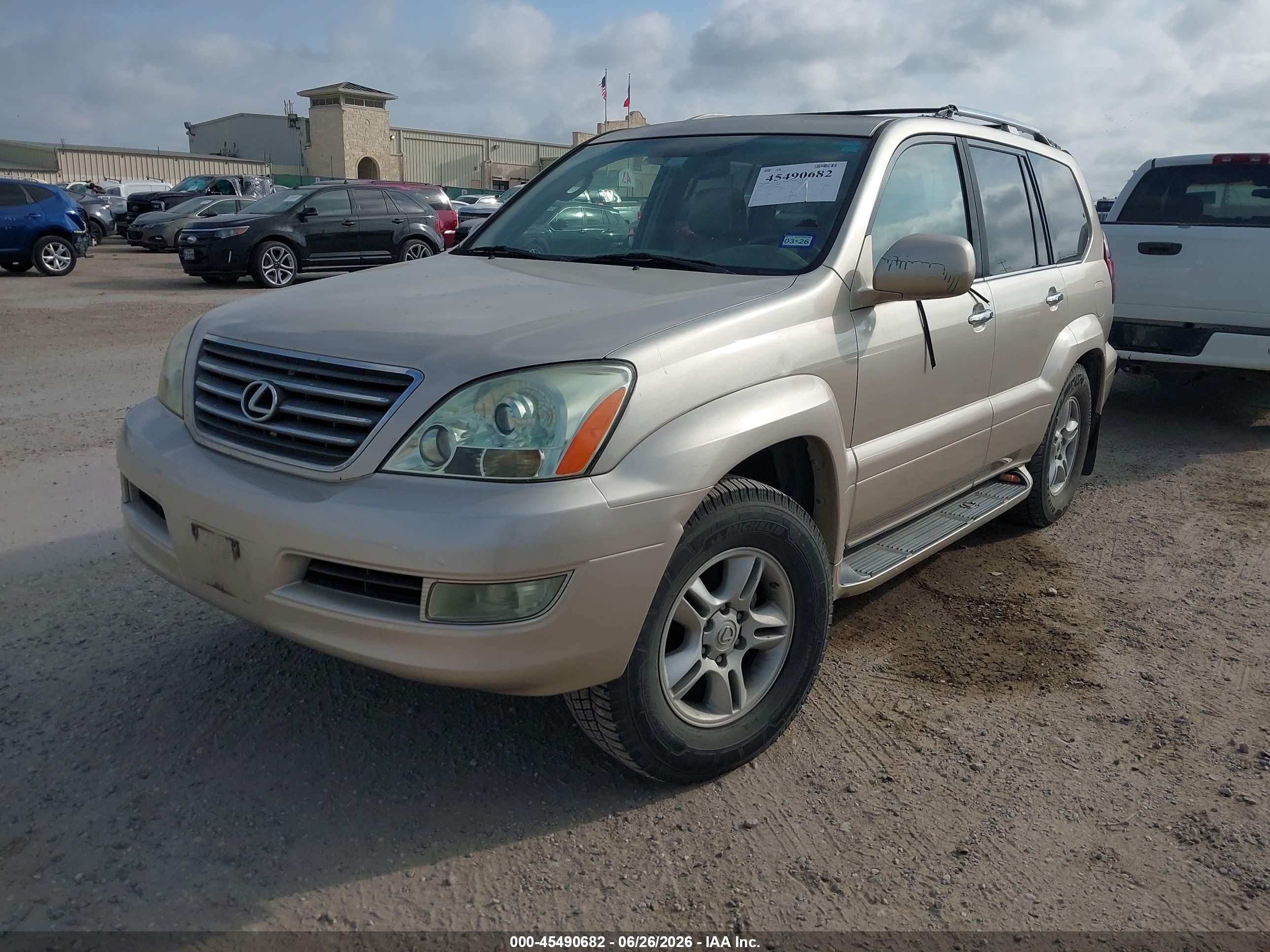 2008 Lexus Gx 470   Gold vin: JTJBT20X380160780