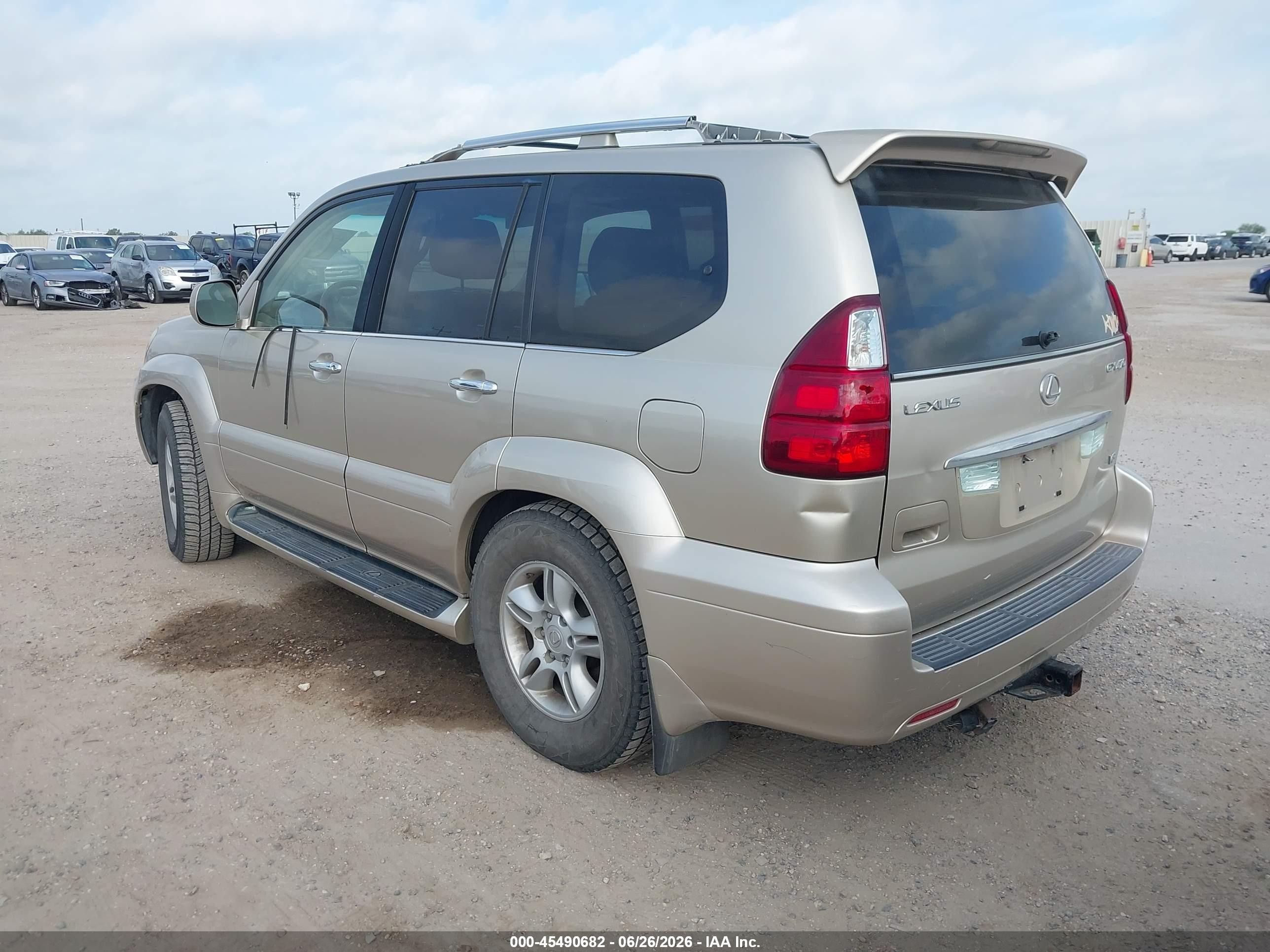 2008 Lexus Gx 470   Gold vin: JTJBT20X380160780