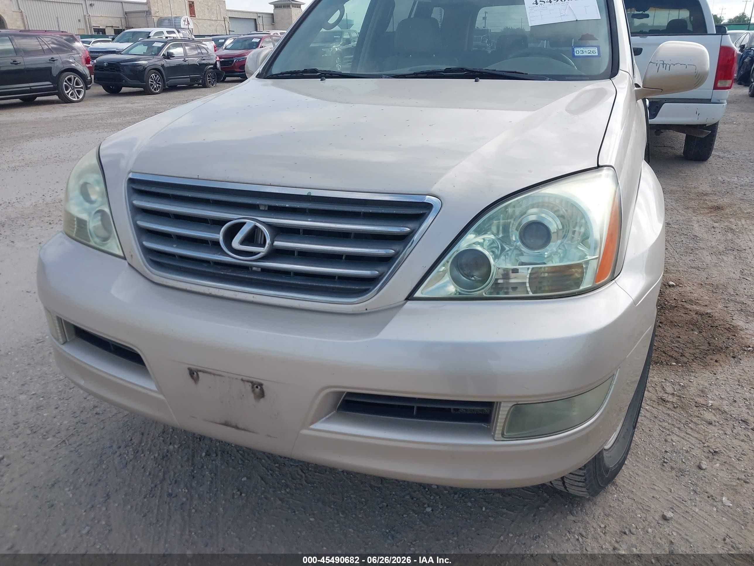 2008 Lexus Gx 470   Gold vin: JTJBT20X380160780