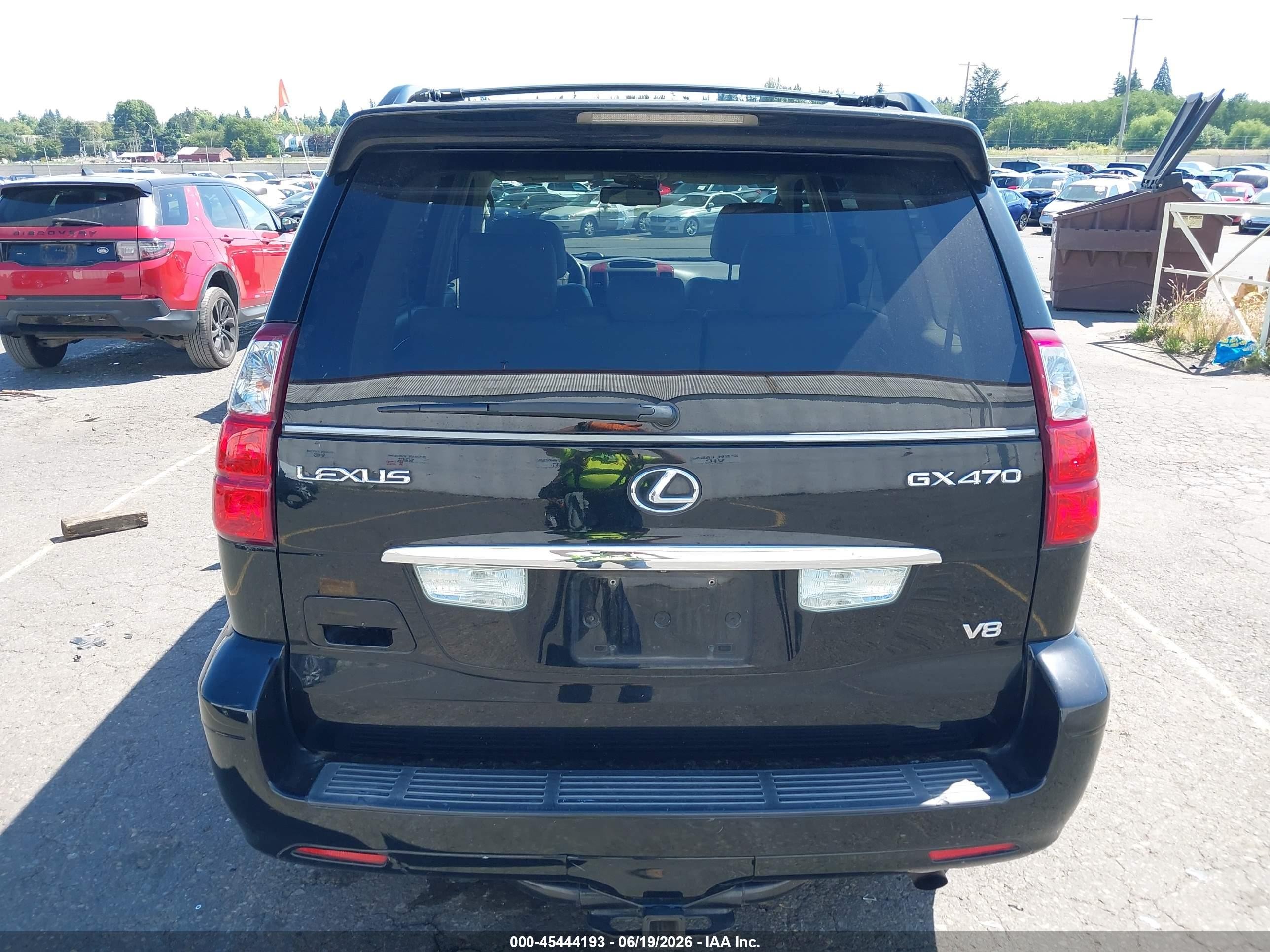 2008 Lexus Gx 470   Black vin: JTJBT20X380162593