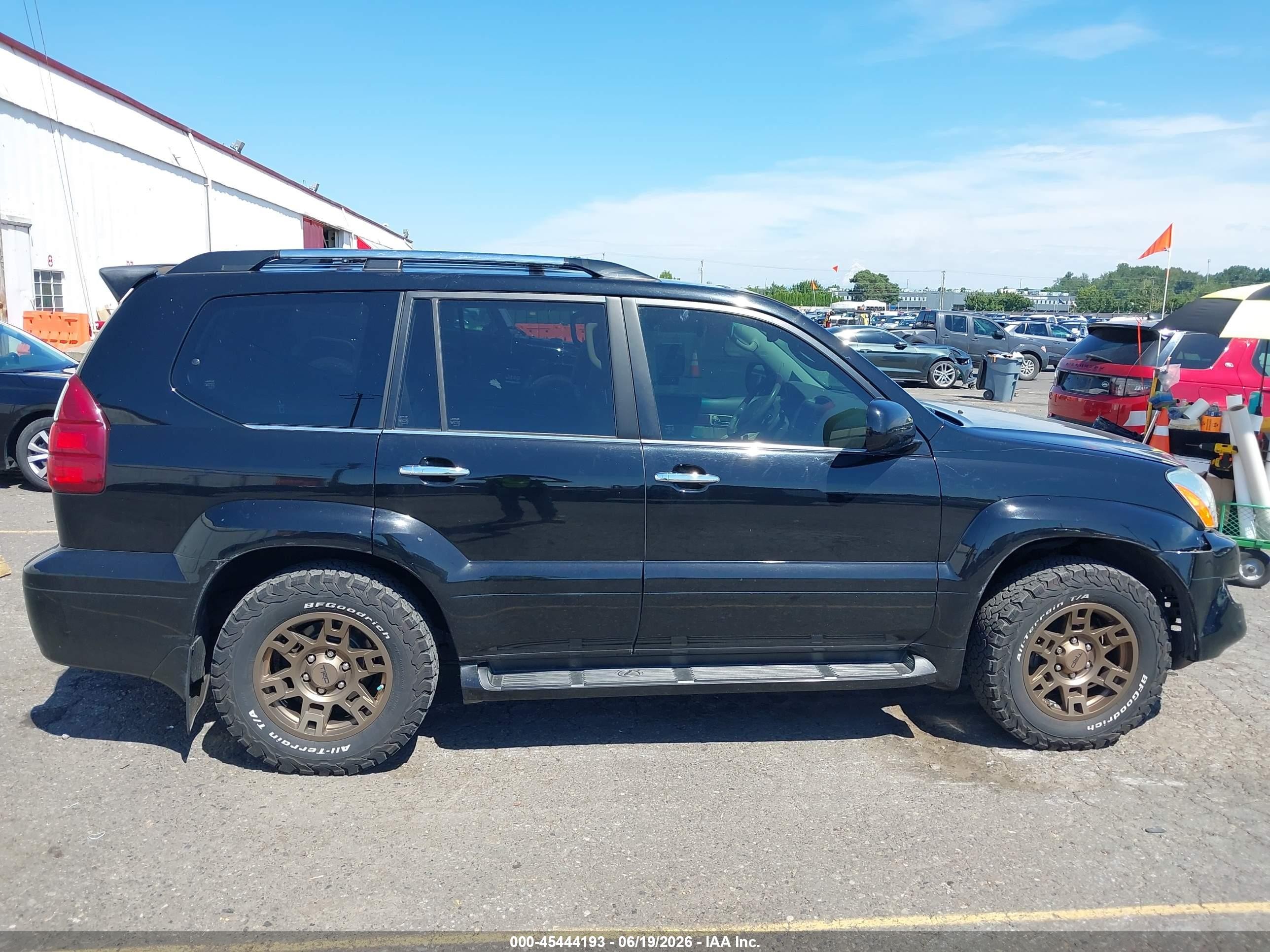 2008 Lexus Gx 470   Black vin: JTJBT20X380162593