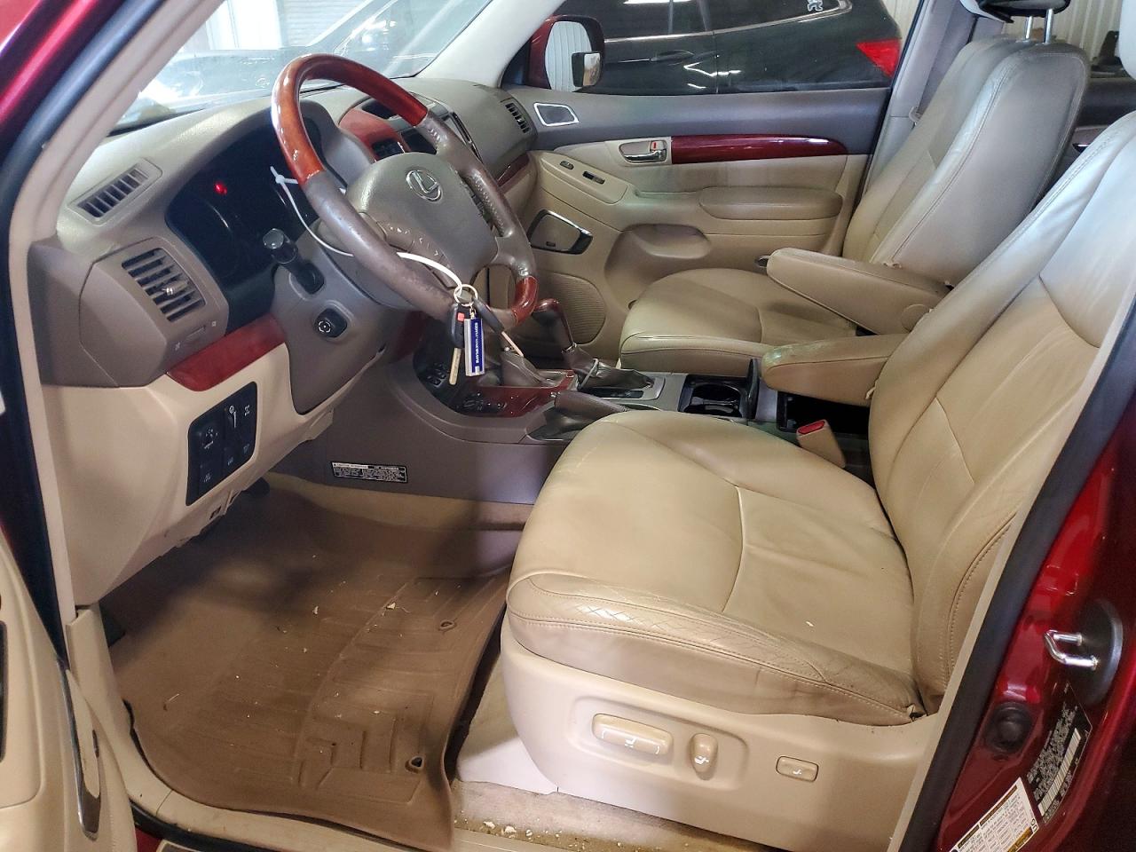 2008 Lexus Gx 470 Burgundy vin: JTJBT20X380164568