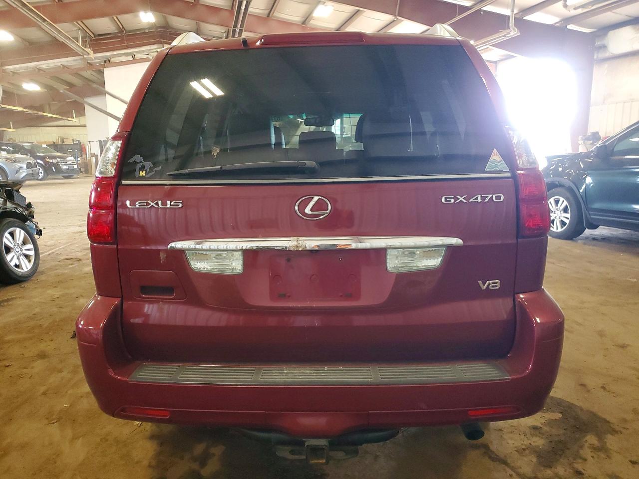2008 Lexus Gx 470 Burgundy vin: JTJBT20X380164568