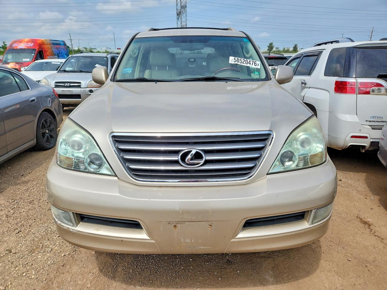 2008 Lexus Gx 470 Beige vin: JTJBT20X380170354