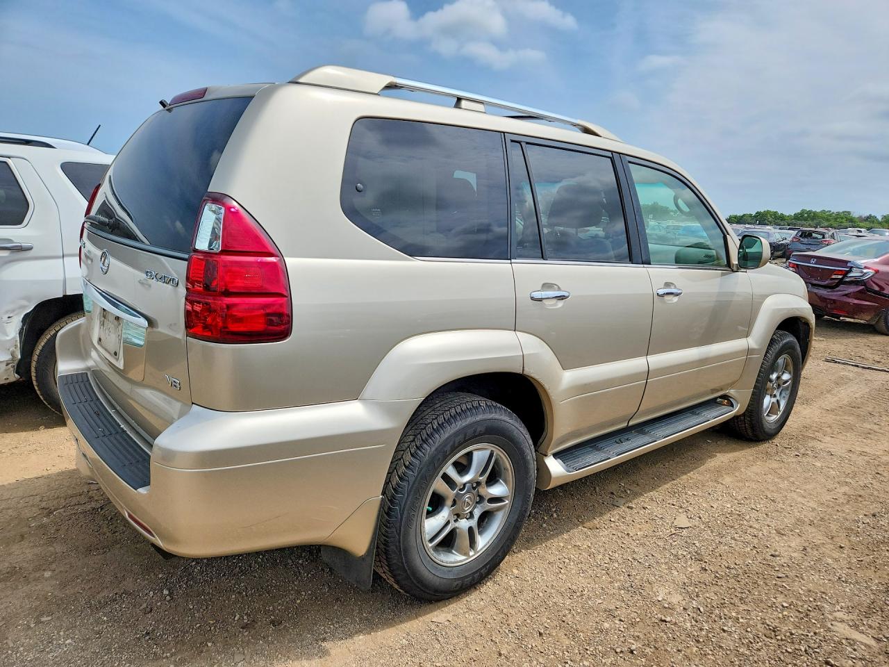 2008 Lexus Gx 470 Beige vin: JTJBT20X380170354