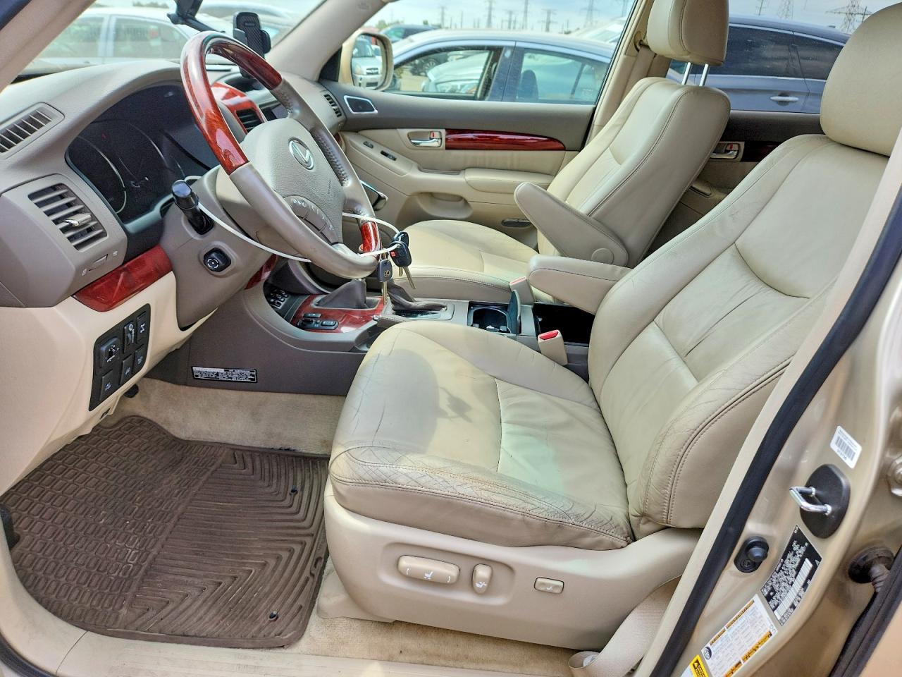 2008 Lexus Gx 470 Beige vin: JTJBT20X380170354