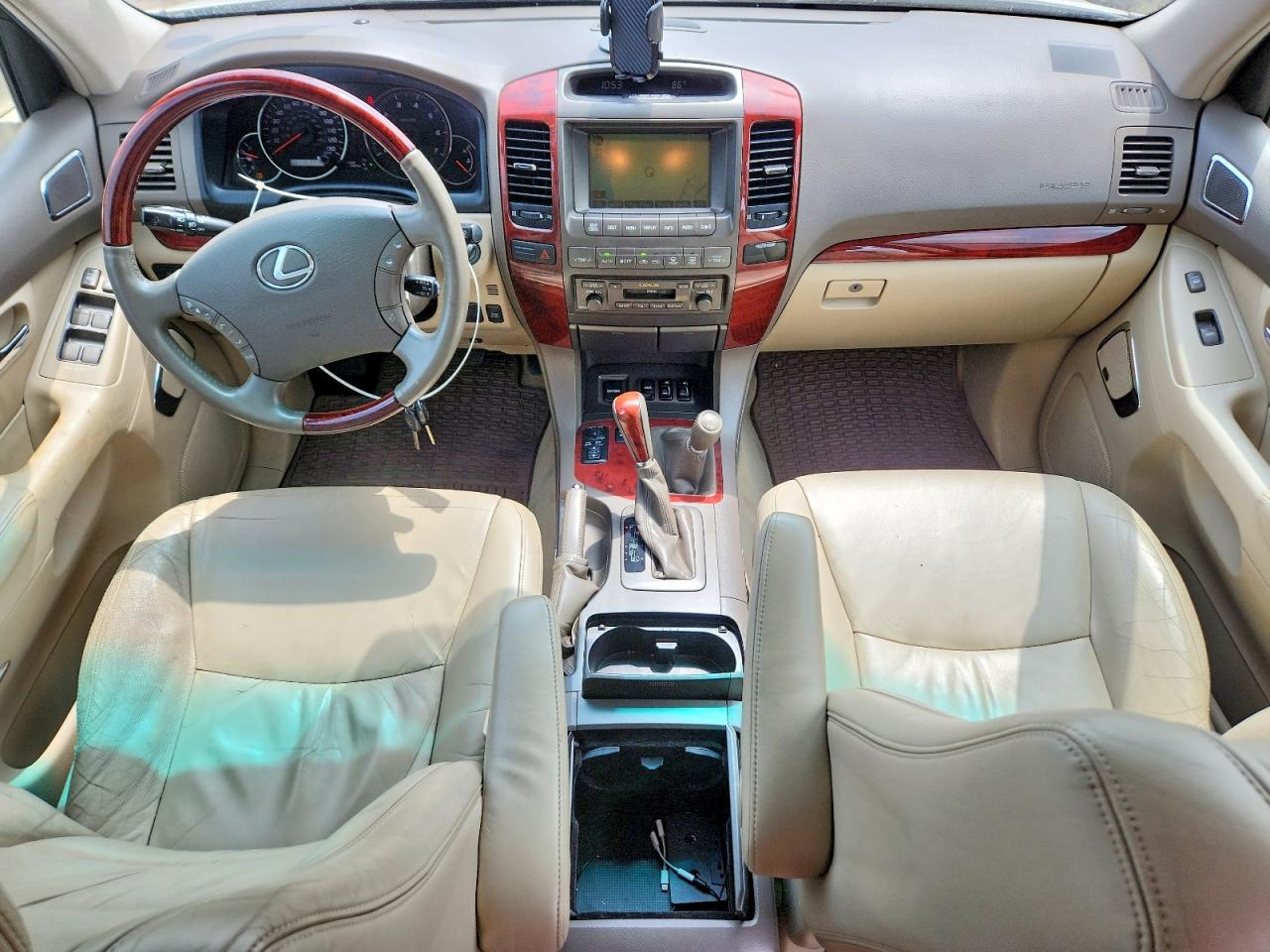 2008 Lexus Gx 470 Beige vin: JTJBT20X380170354