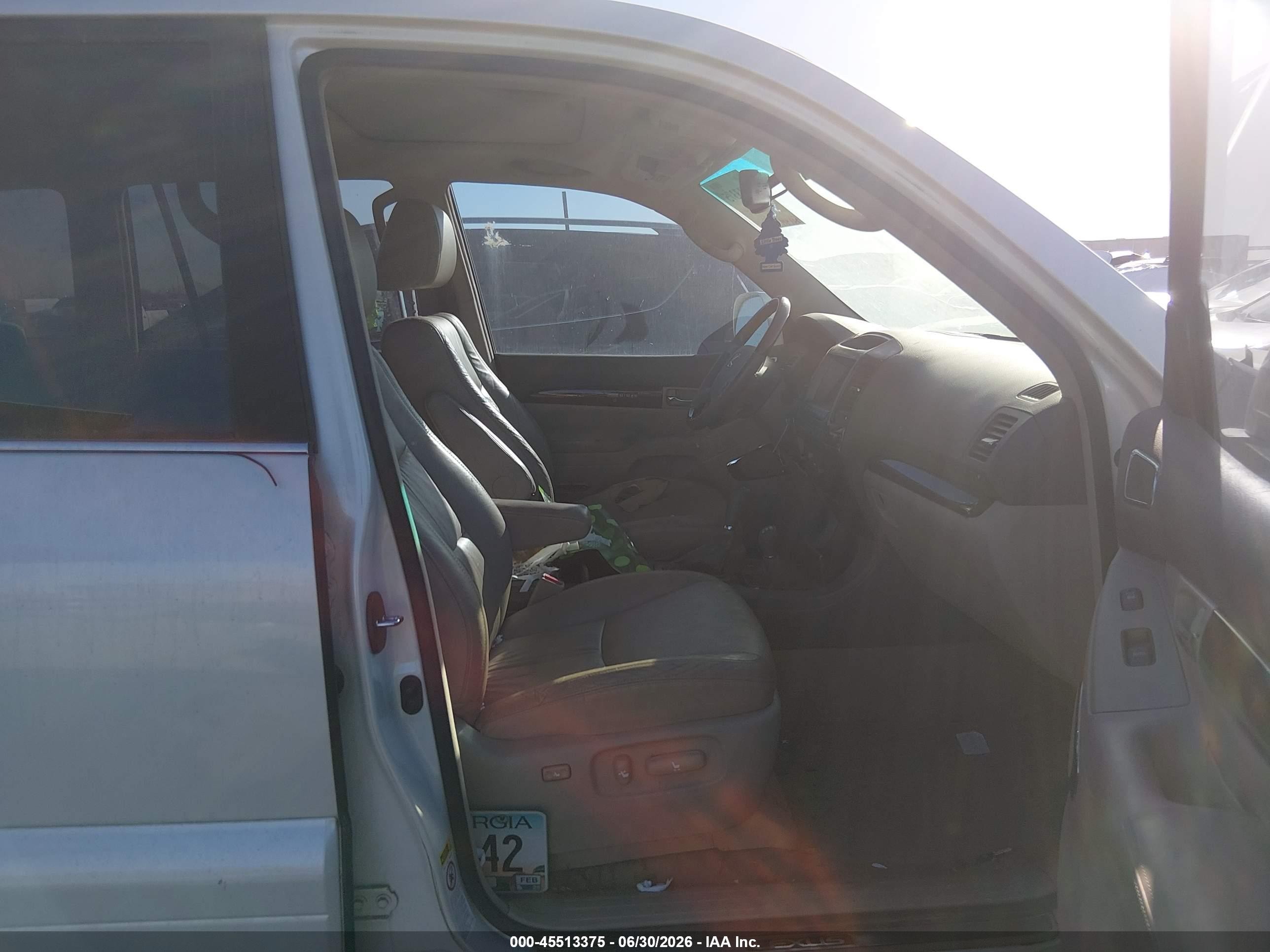2009 Lexus Gx 470   Белый vin: JTJBT20X390174003