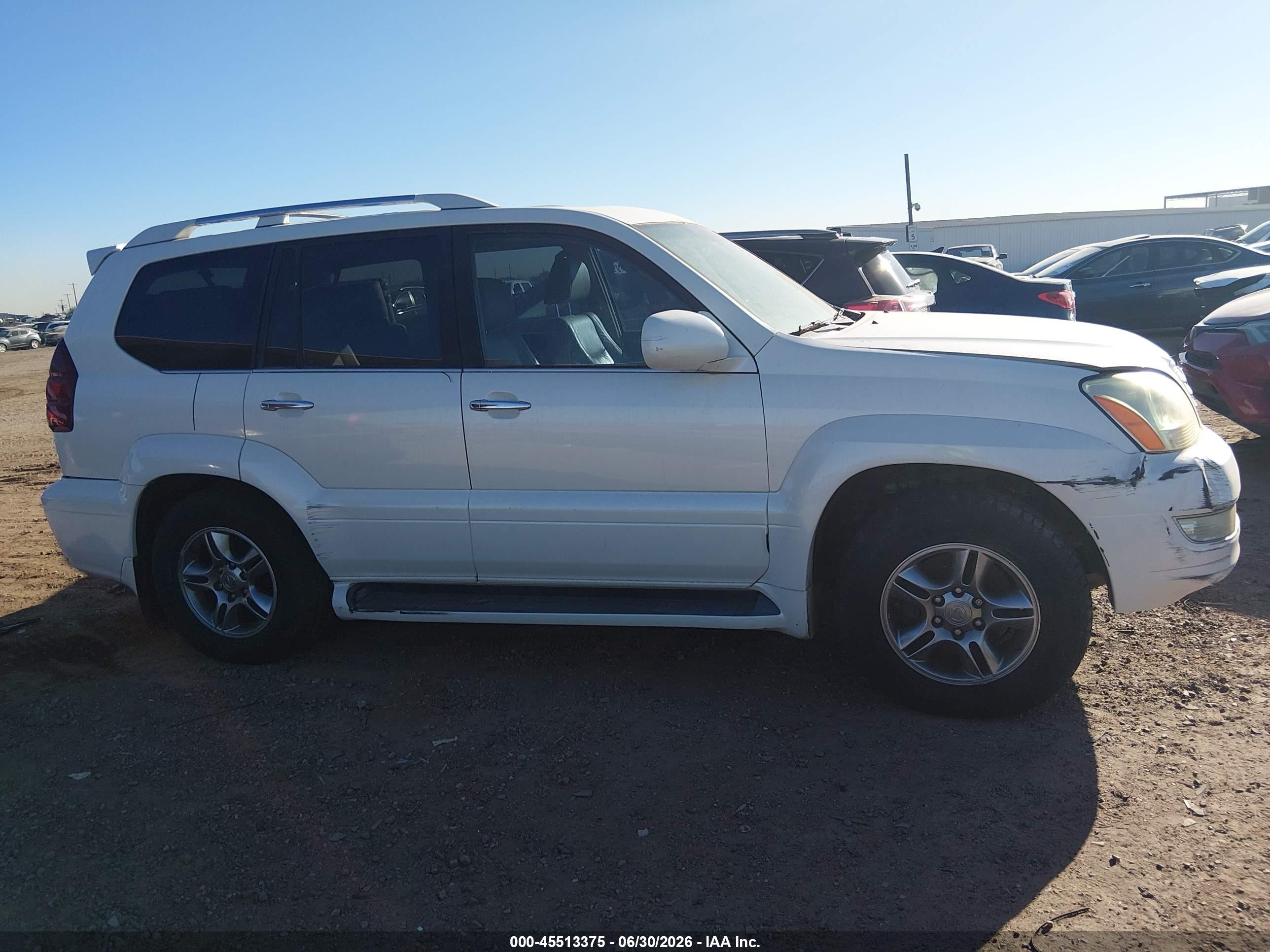 2009 Lexus Gx 470   Белый vin: JTJBT20X390174003
