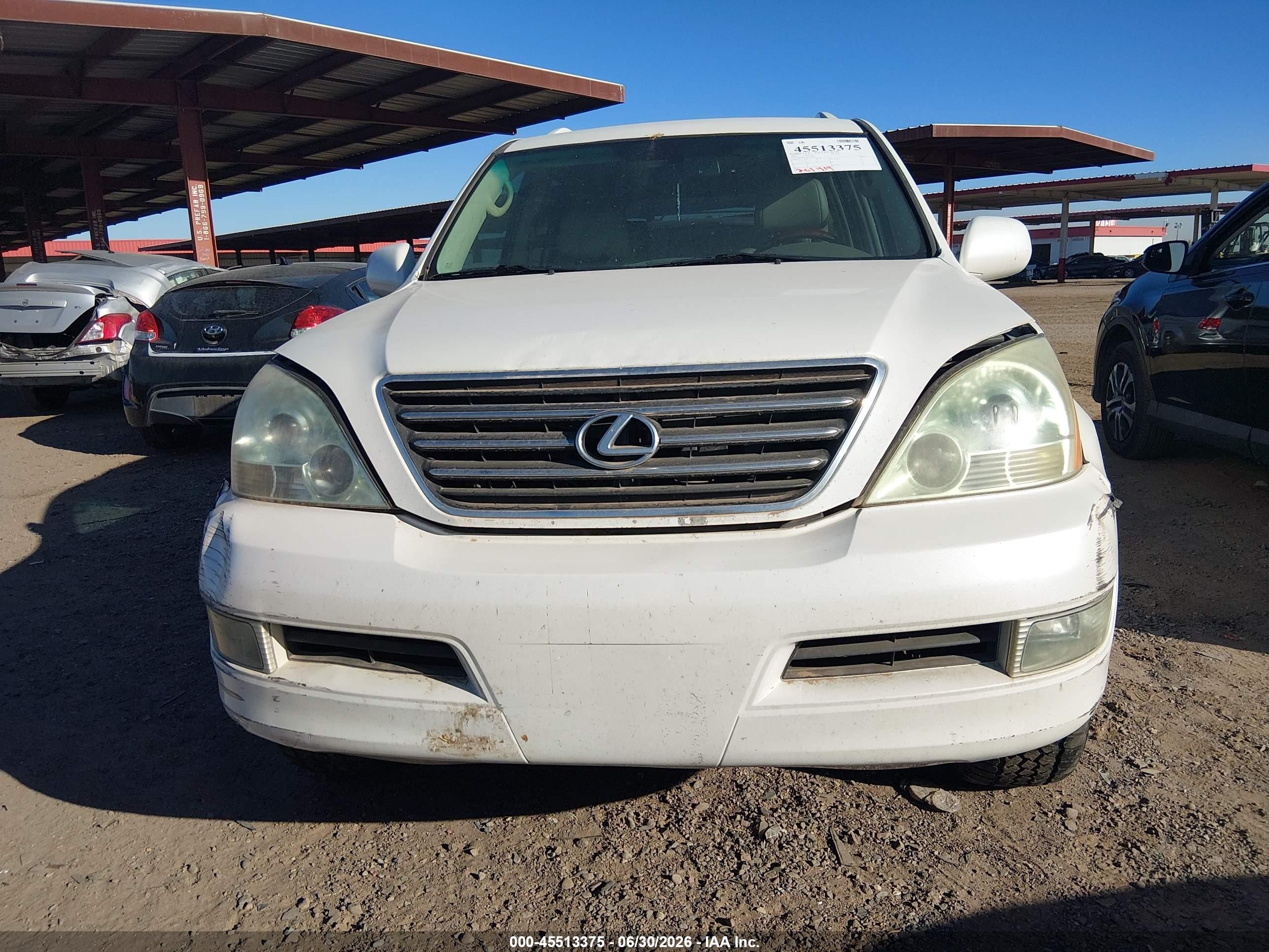 2009 Lexus Gx 470   Белый vin: JTJBT20X390174003