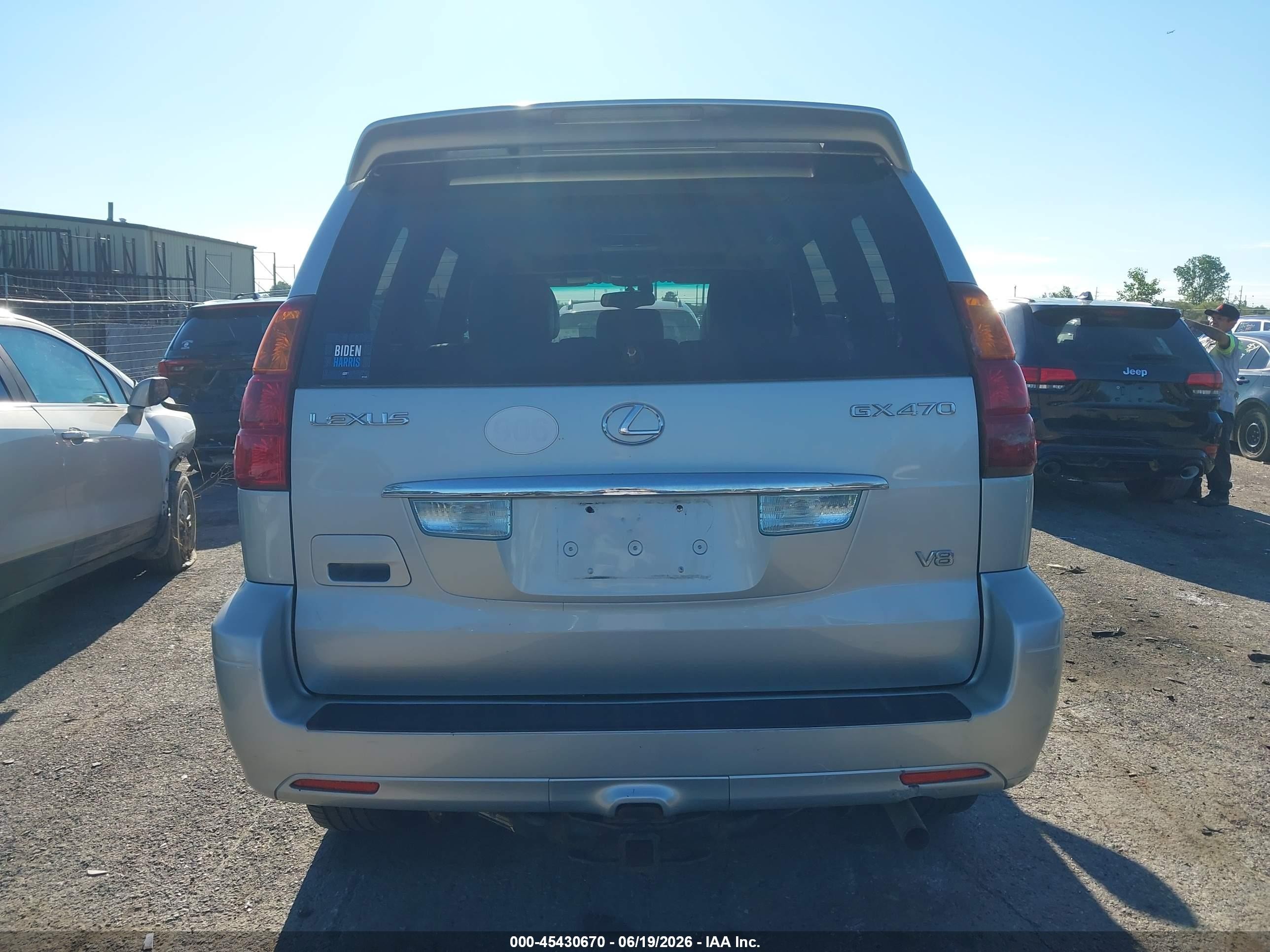 2003 Lexus Gx 470 Silver vin: JTJBT20X430021606