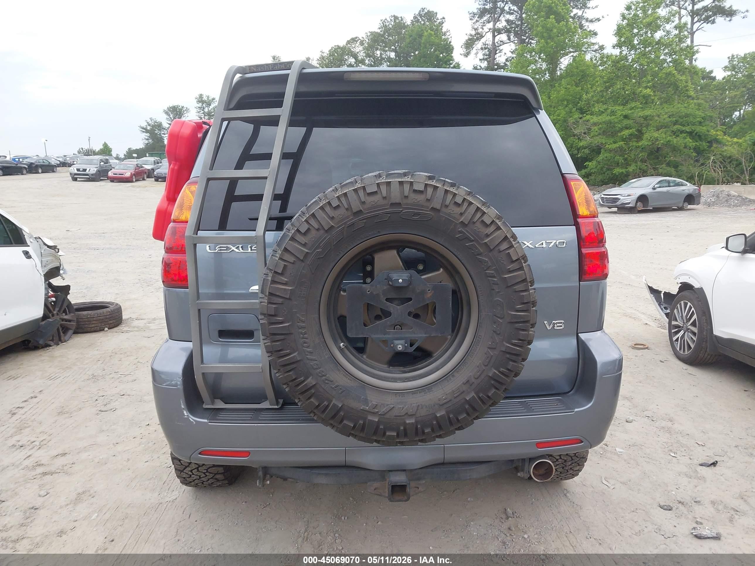 2004 Lexus Gx 470   Gray vin: JTJBT20X440063727
