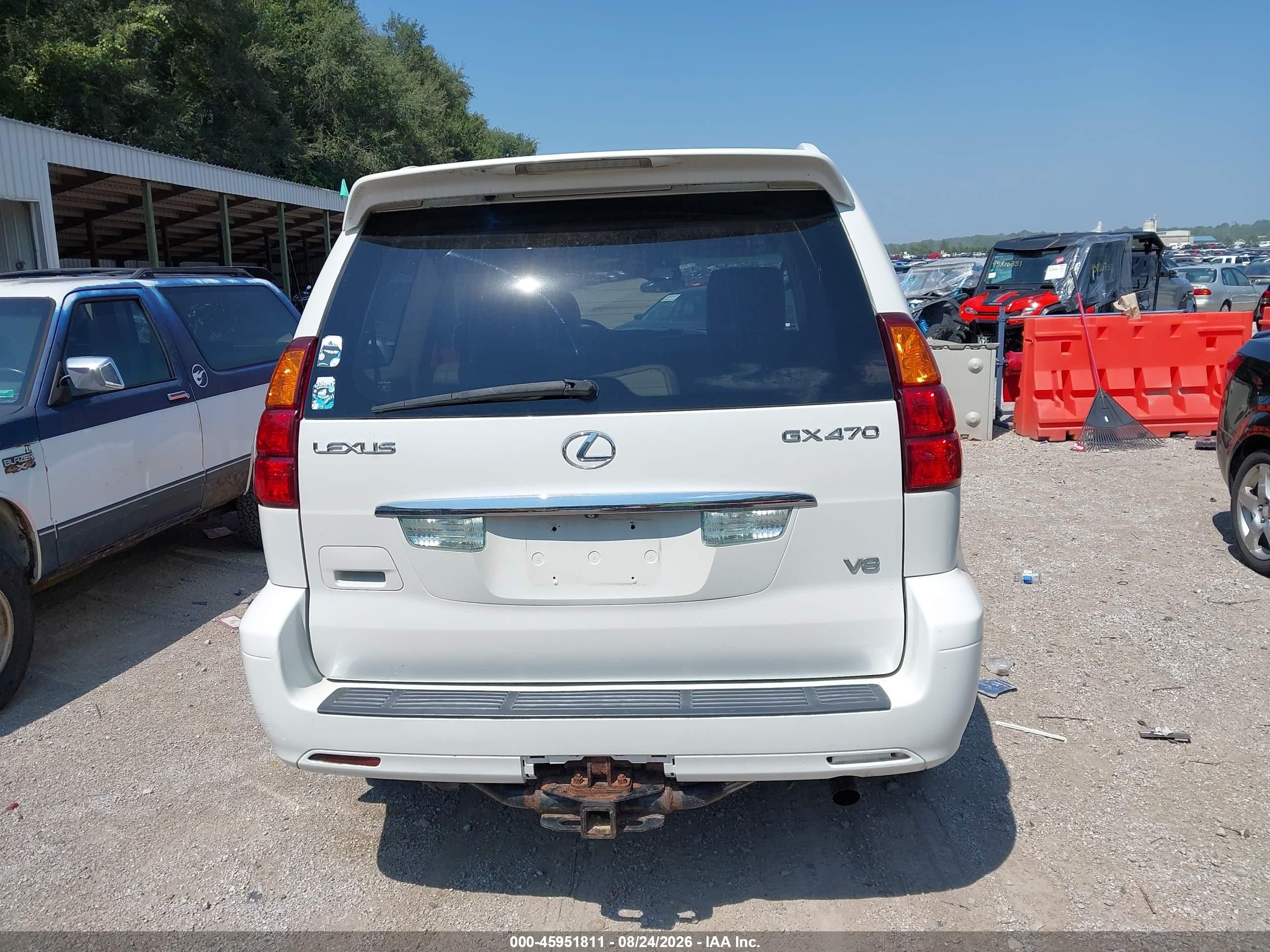 2004 Lexus Gx 470   White vin: JTJBT20X440066384