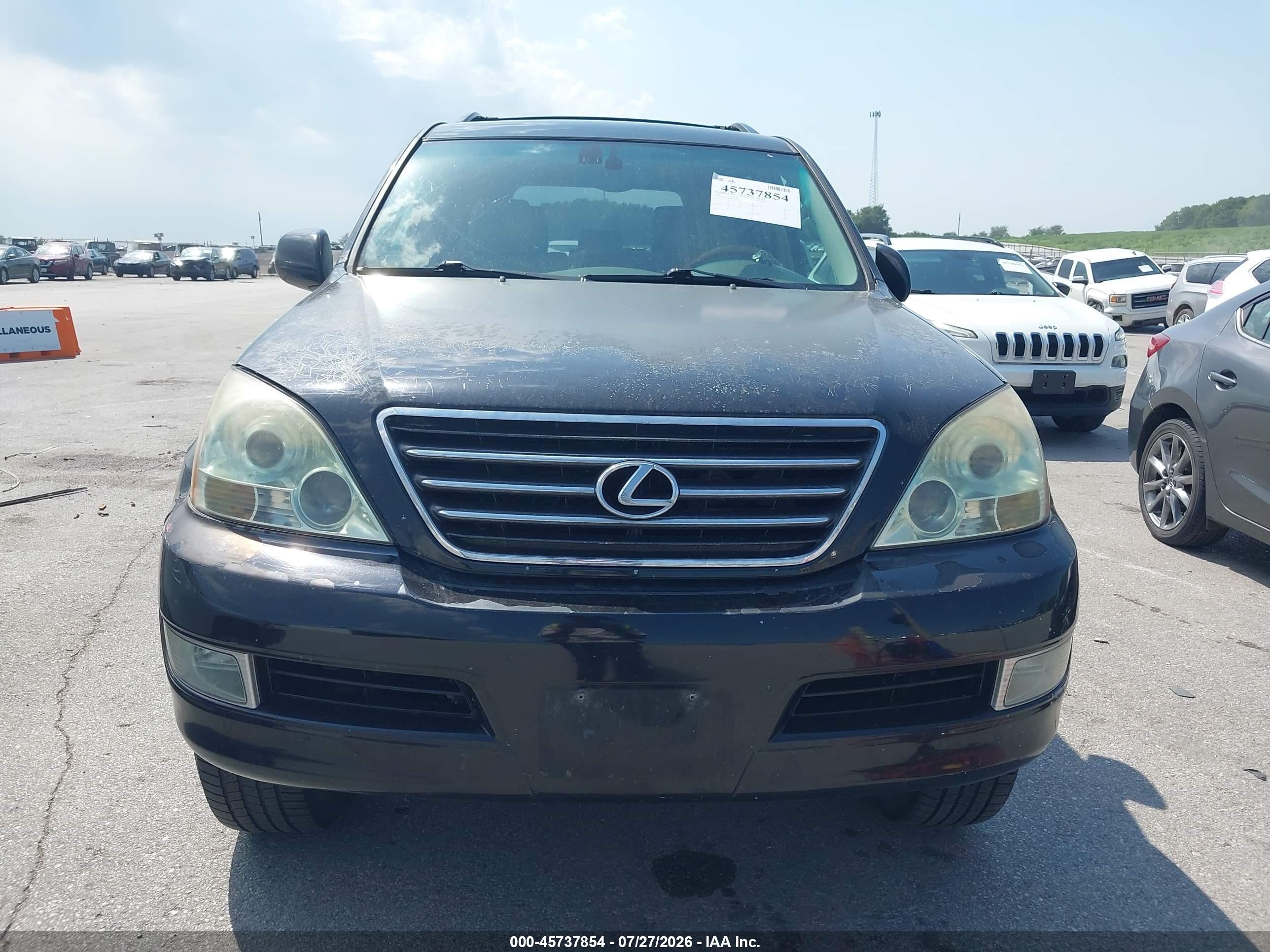 2005 Lexus Gx 470   Black vin: JTJBT20X450071120