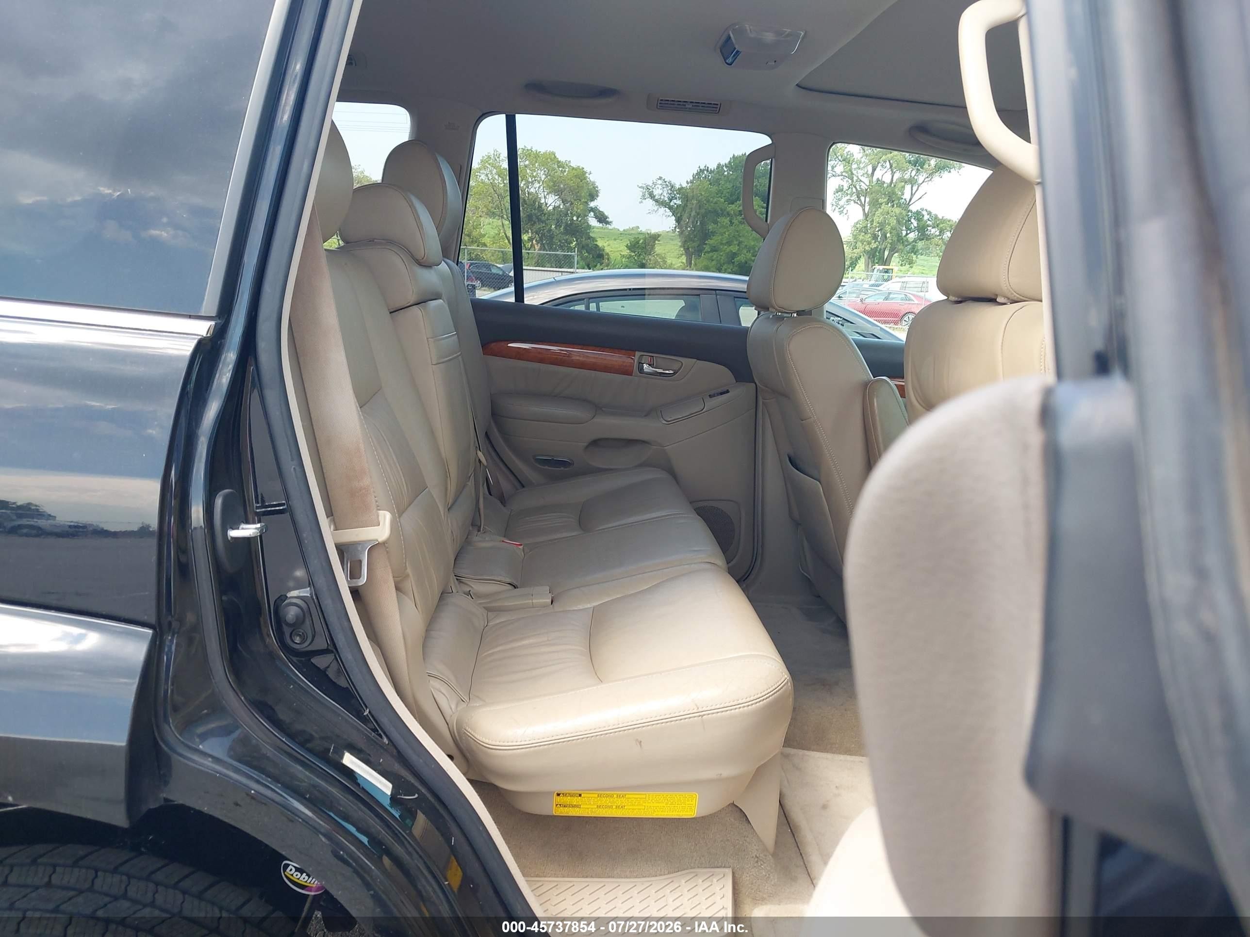 2005 Lexus Gx 470   Black vin: JTJBT20X450071120